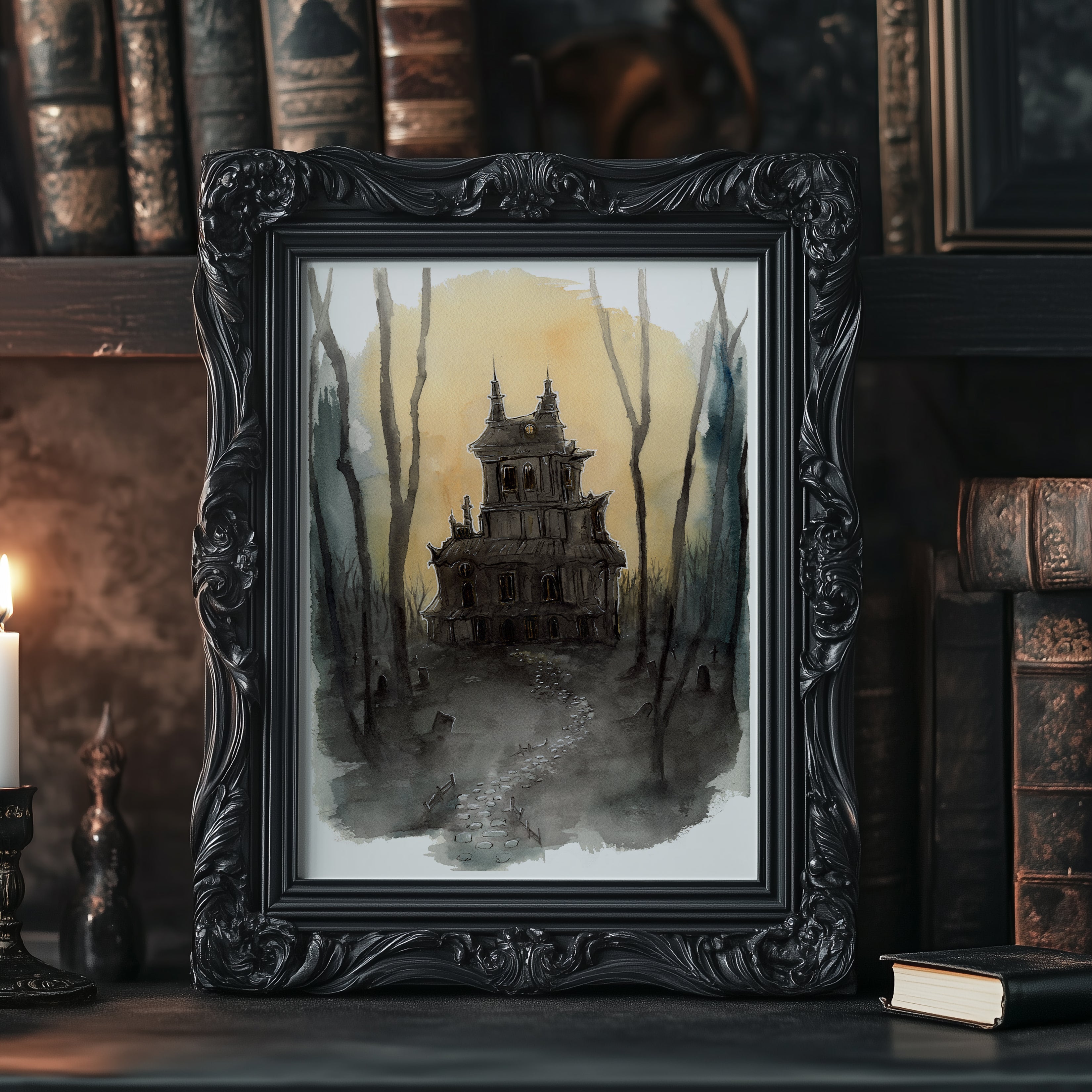 Haunted Manor Print