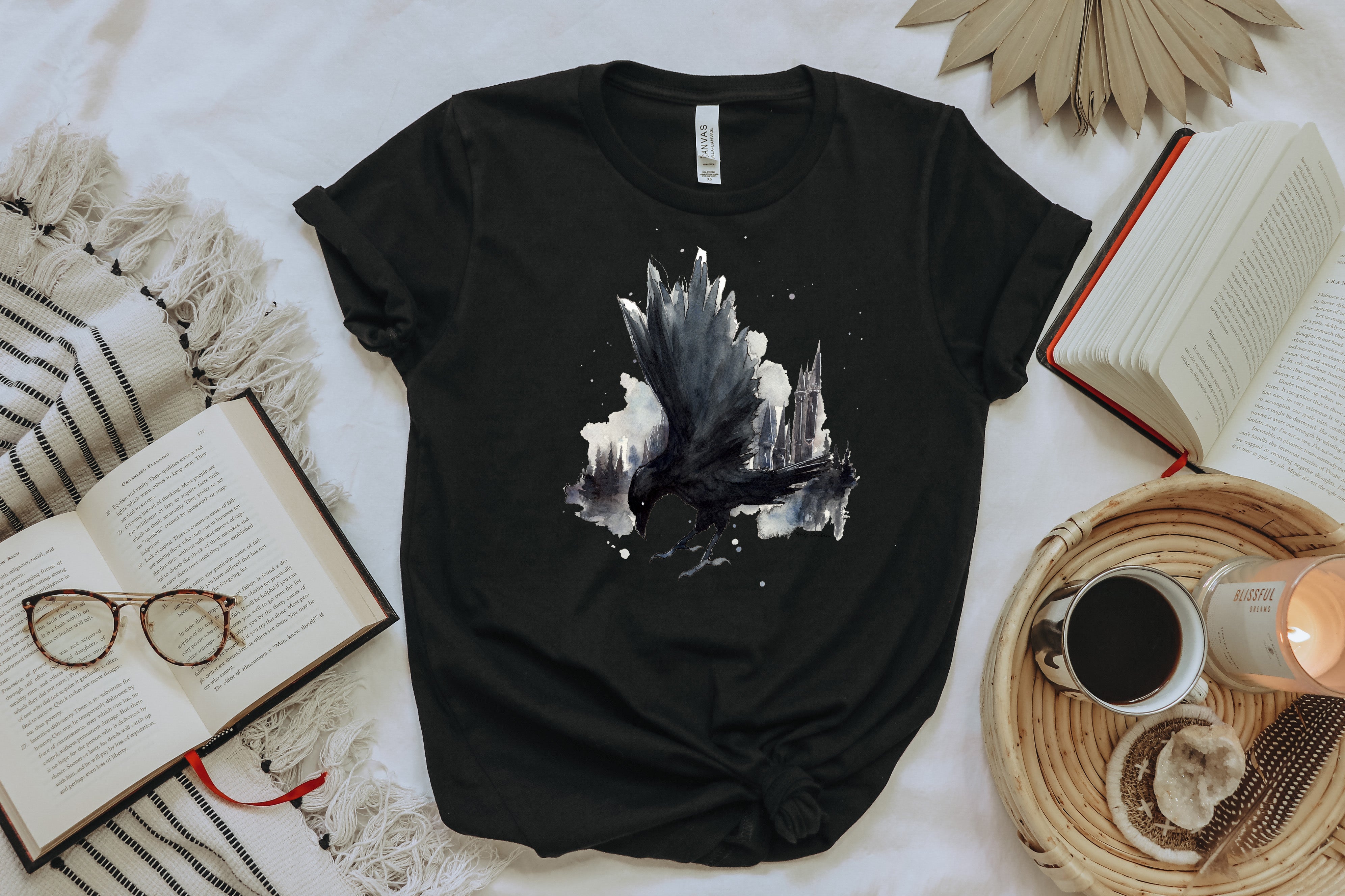 Raven Watercolor Tee