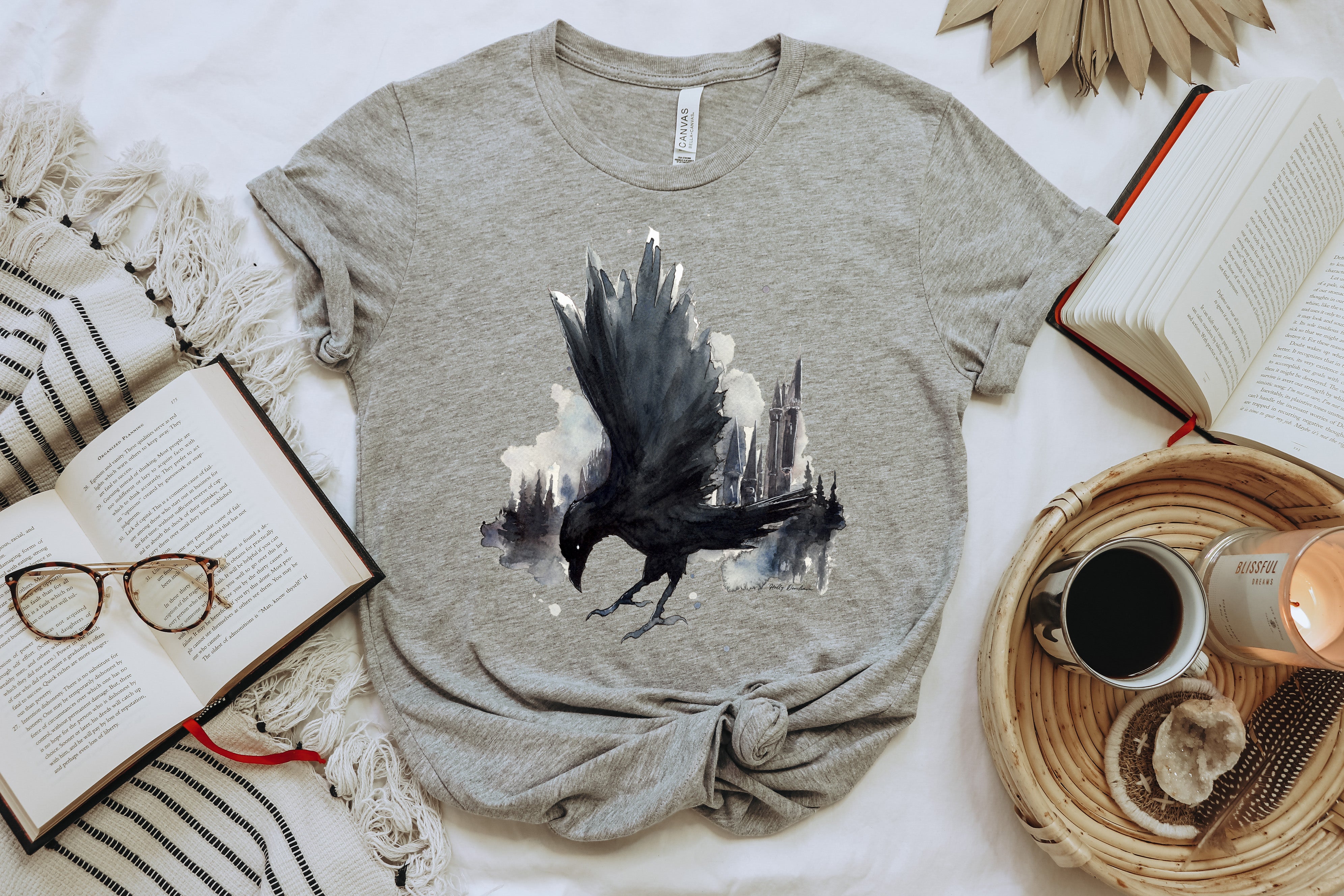 Raven Watercolor Tee