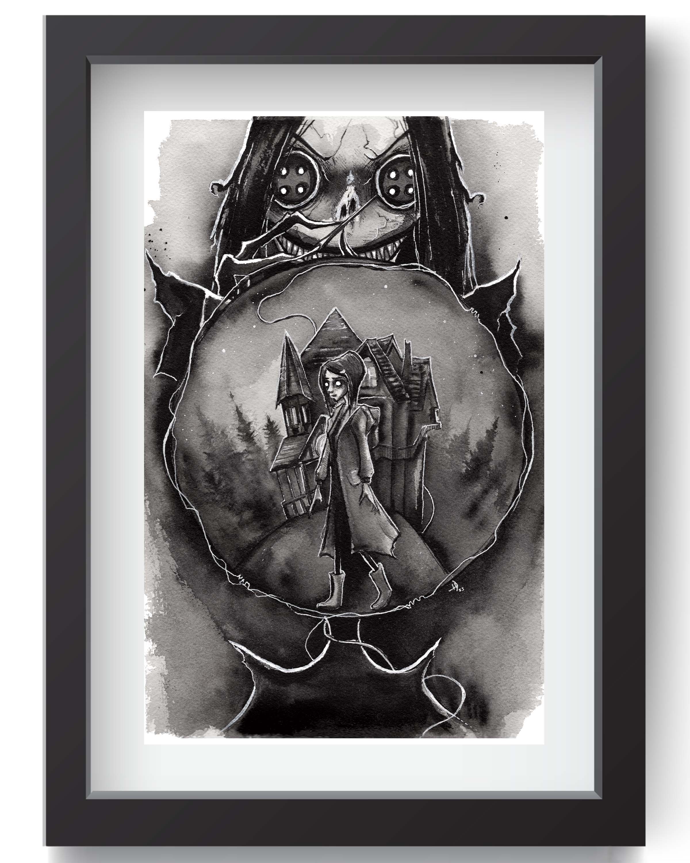 Coraline Ink Print