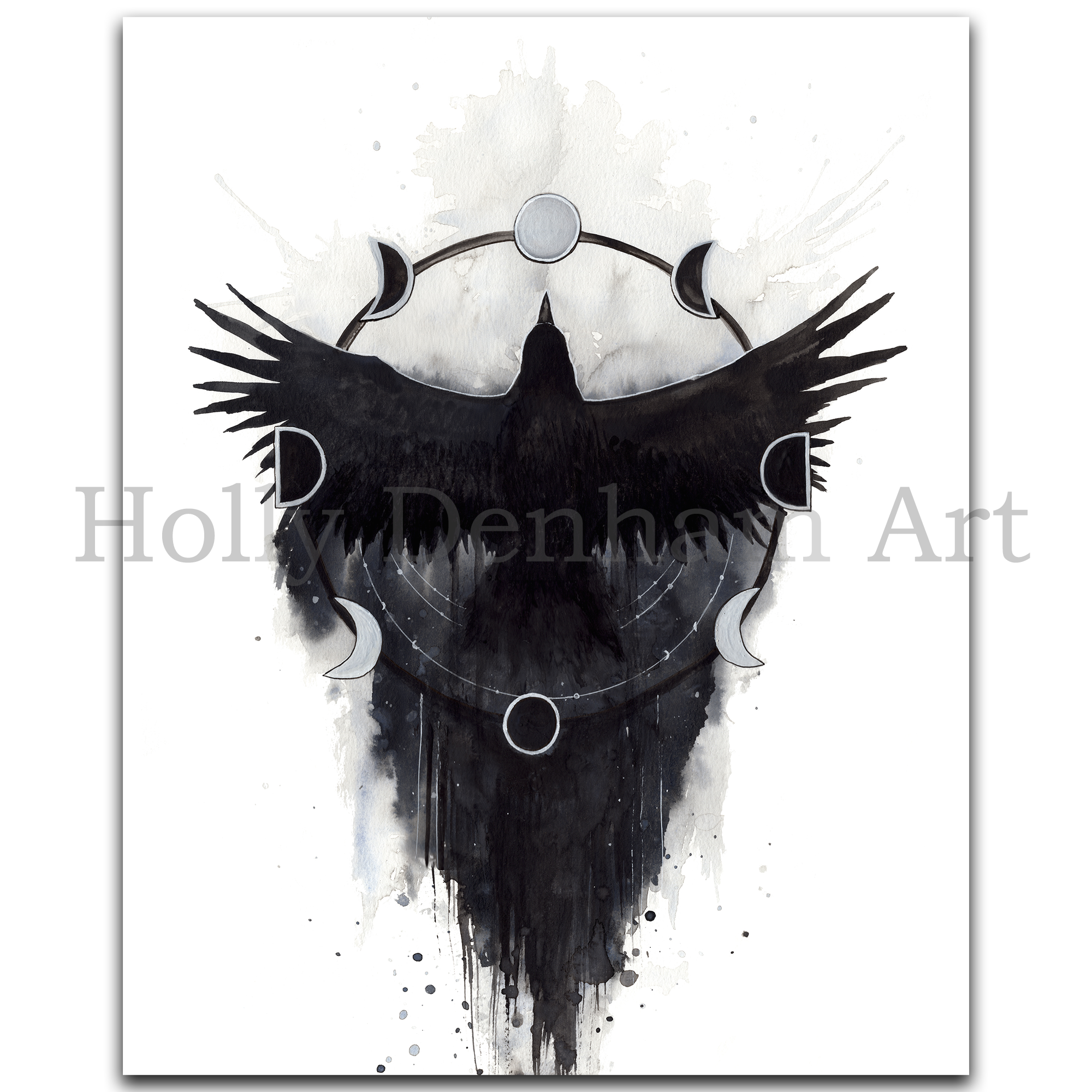 Lunar Raven Print