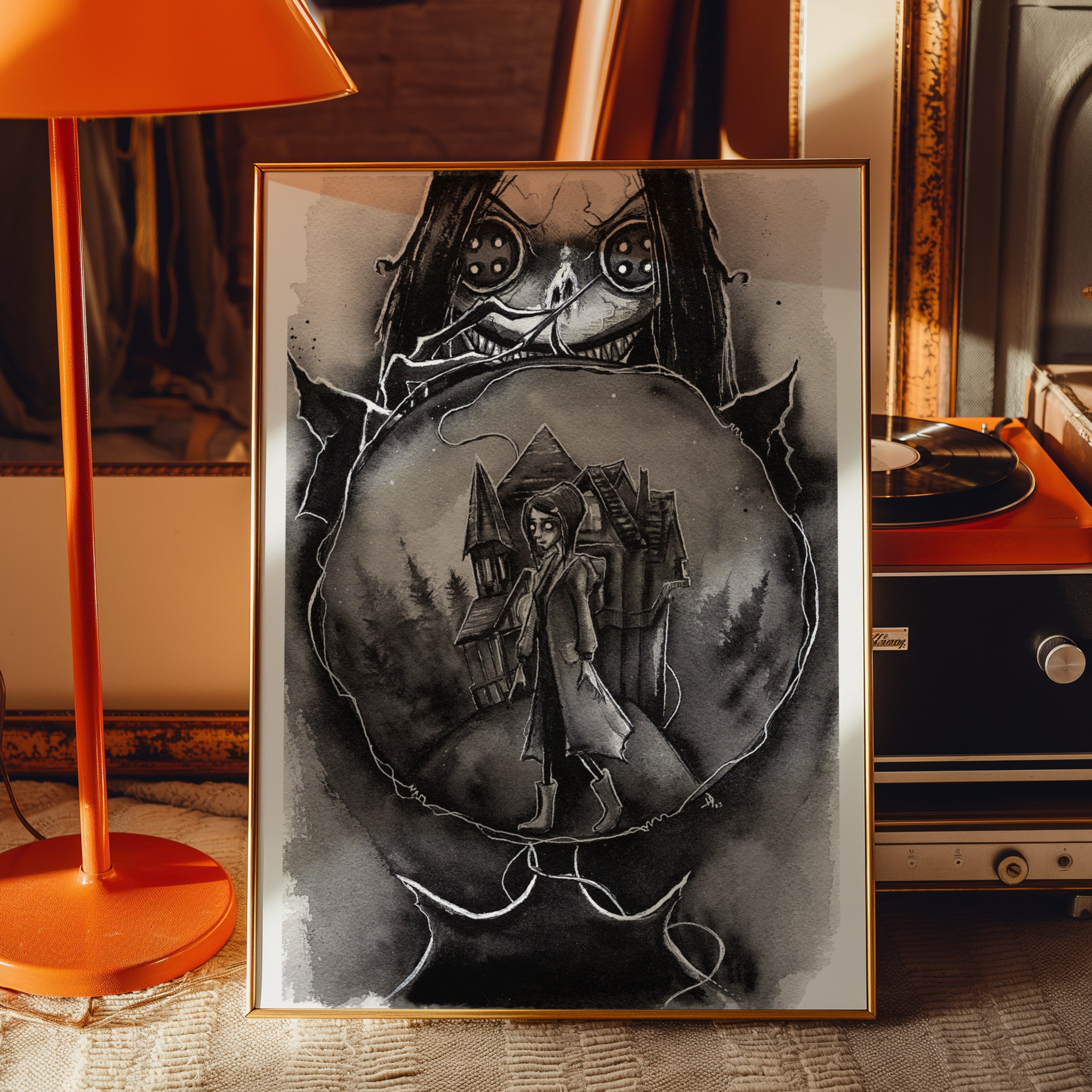 Coraline Ink Print