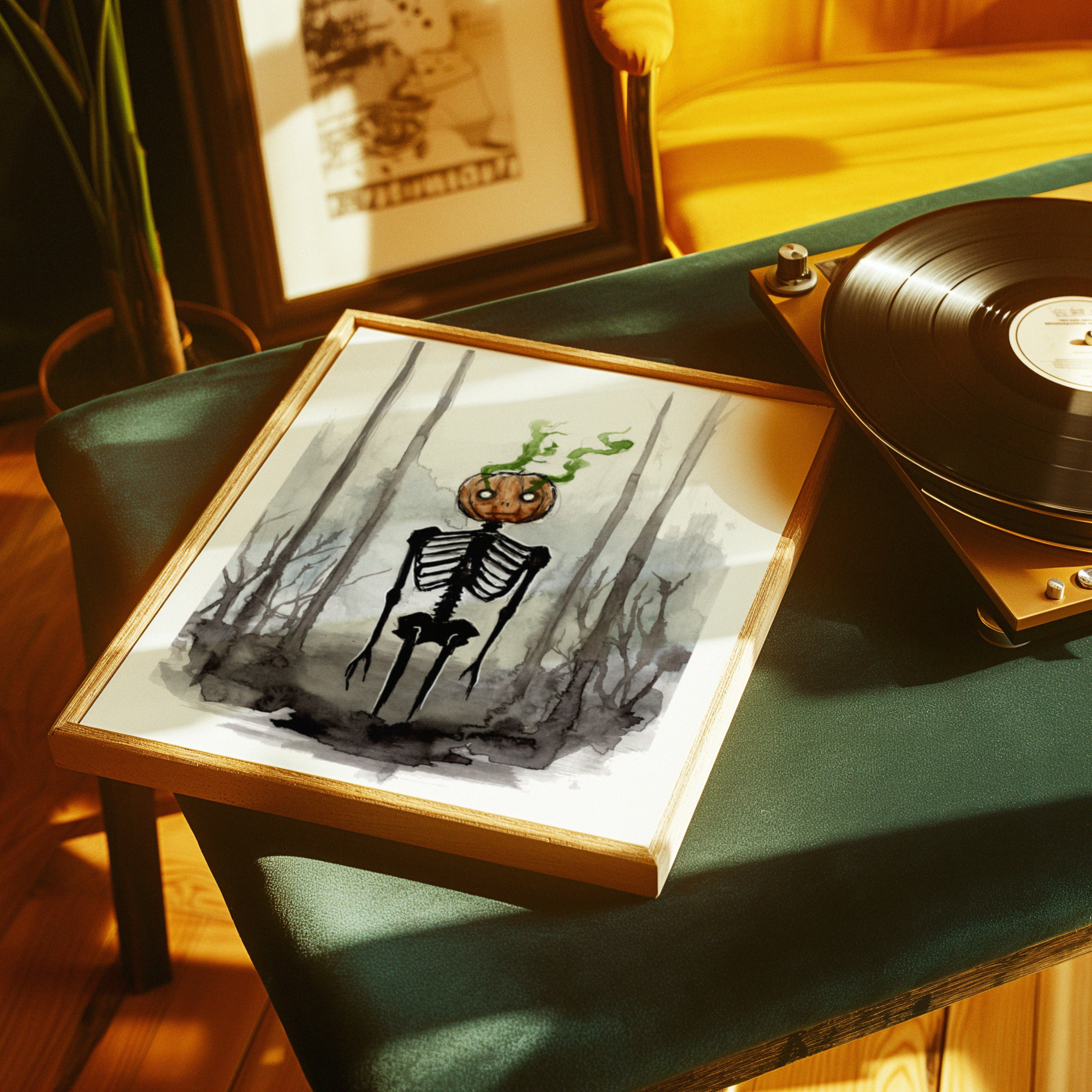 Pumpkin Skellie Print