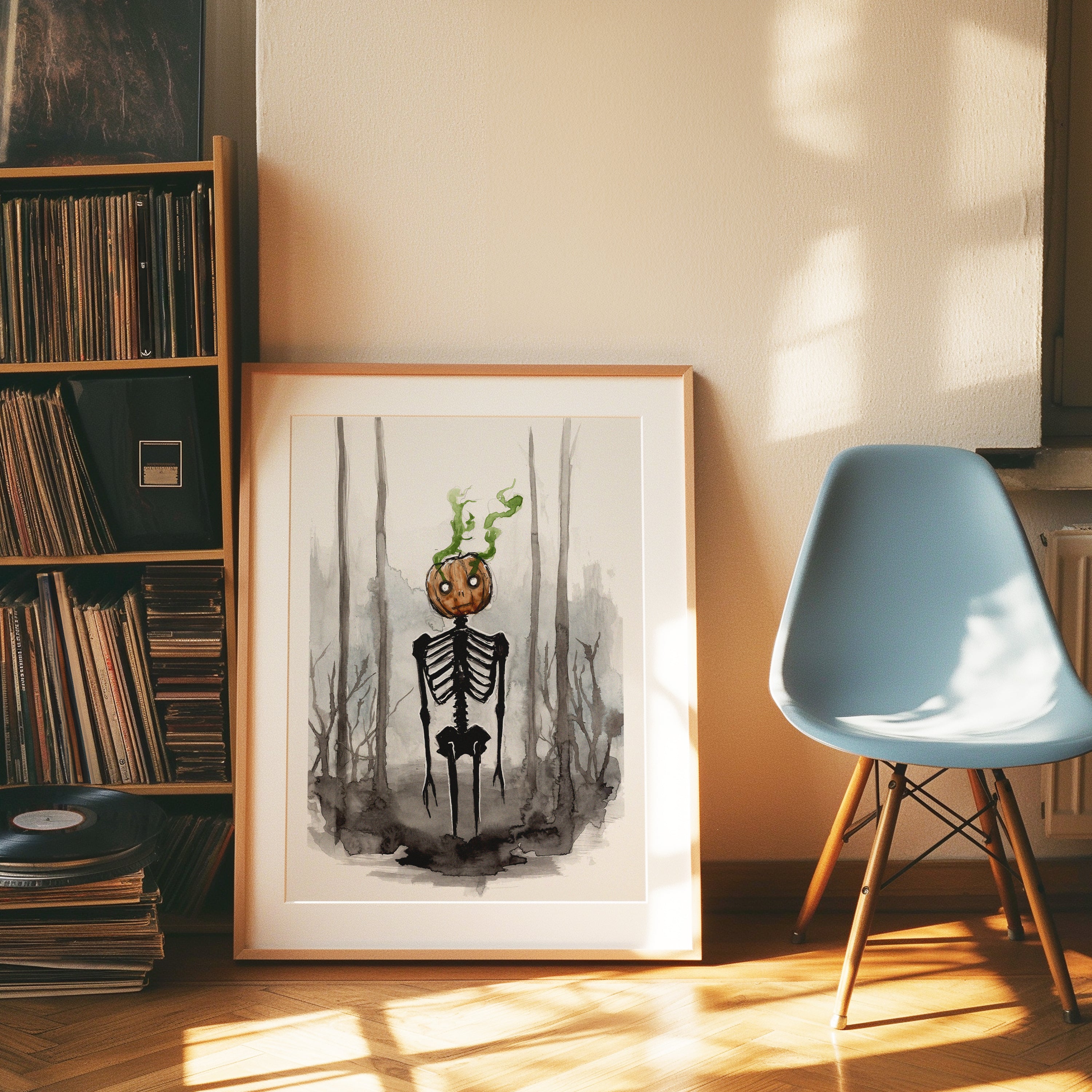 Pumpkin Skellie Print