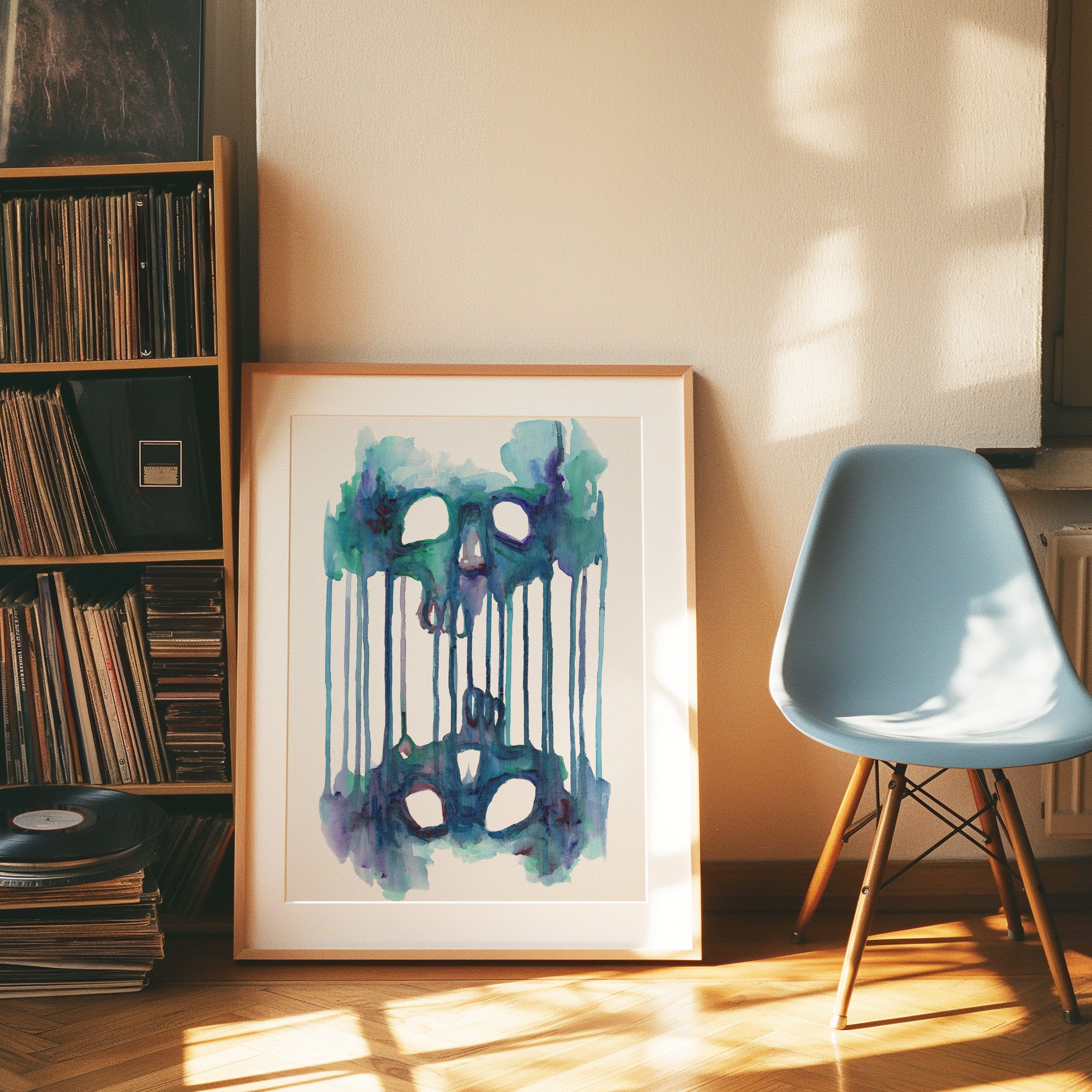 Double Skull Print