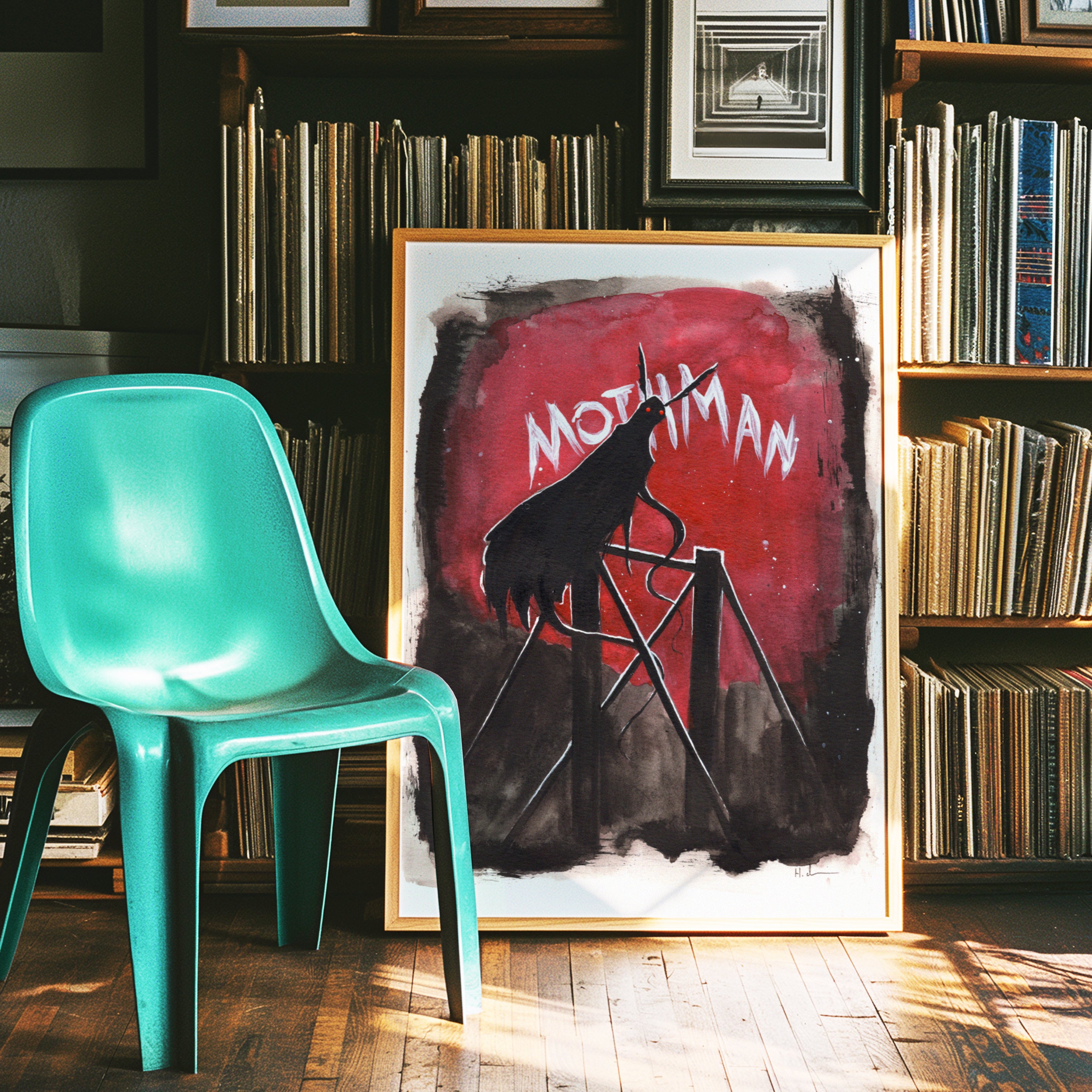 Mothman Red Print