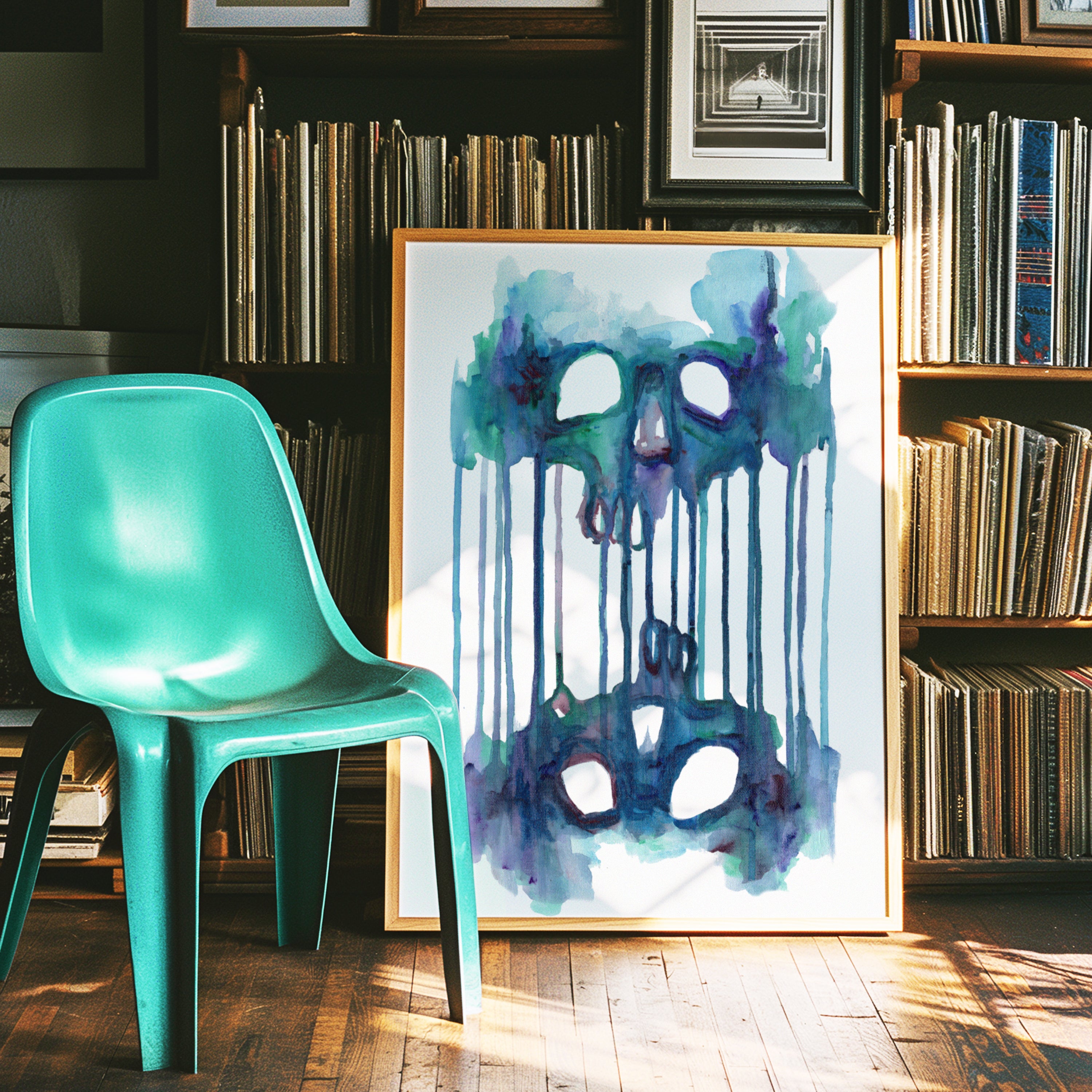 Double Skull Print