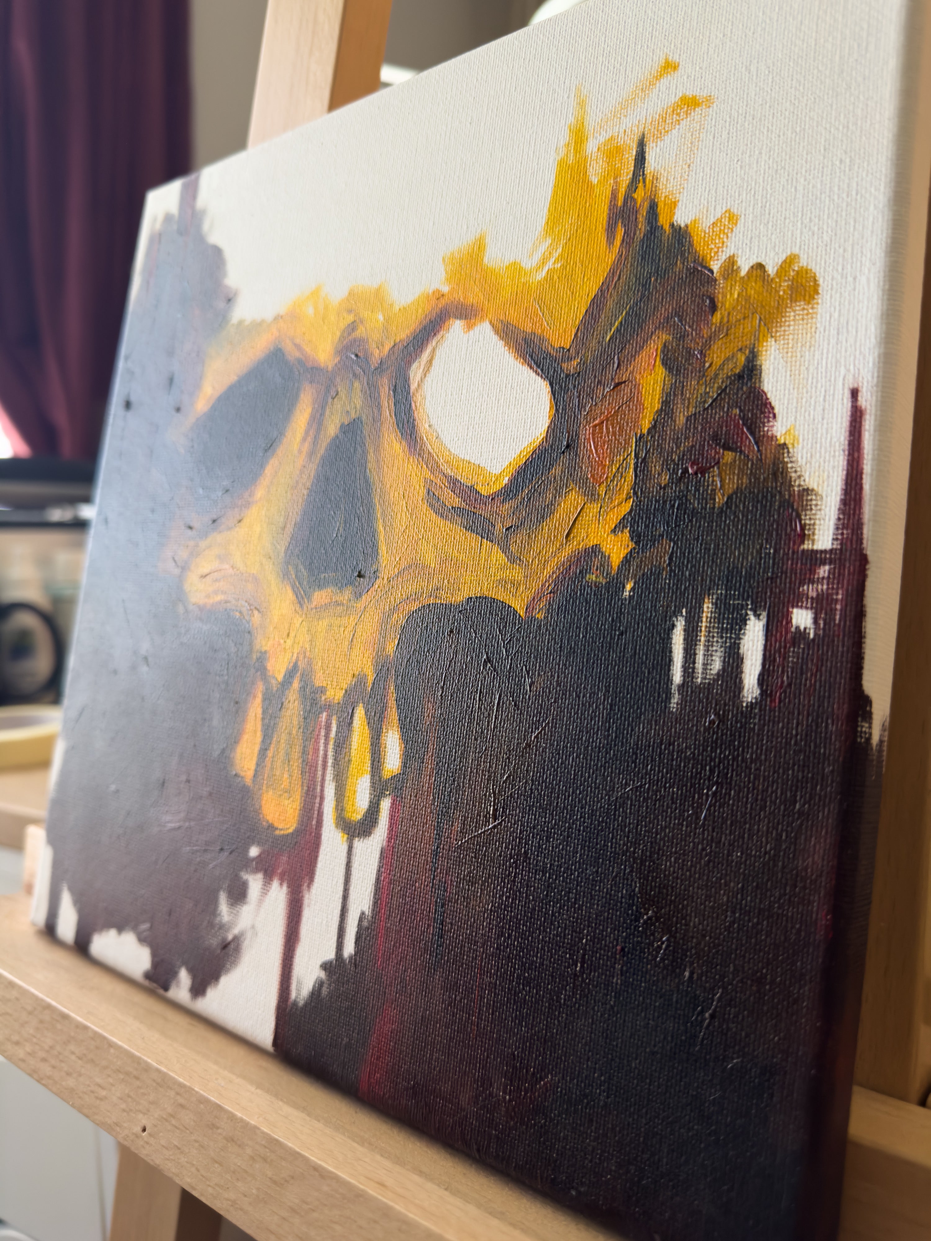 Skull Oil Canvas