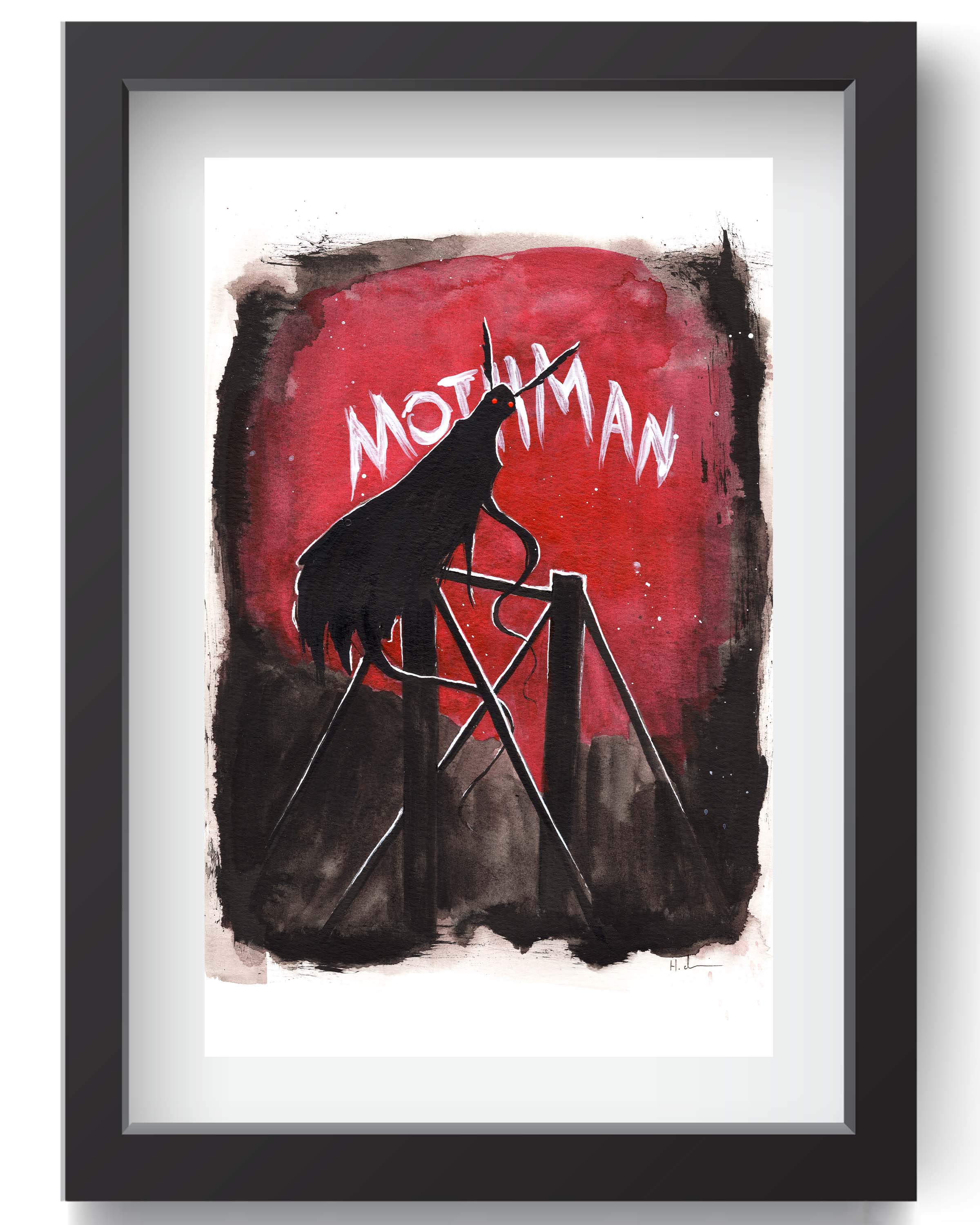 Mothman Red Print