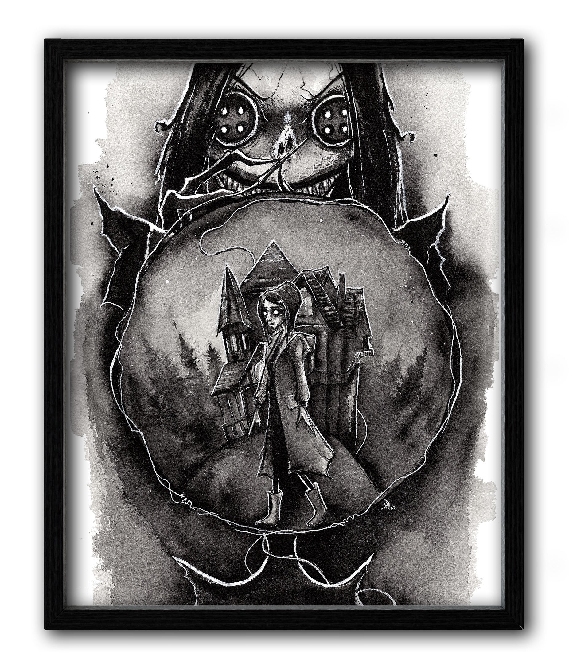Coraline Ink Print