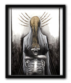 Skeleton Gold Drip Print