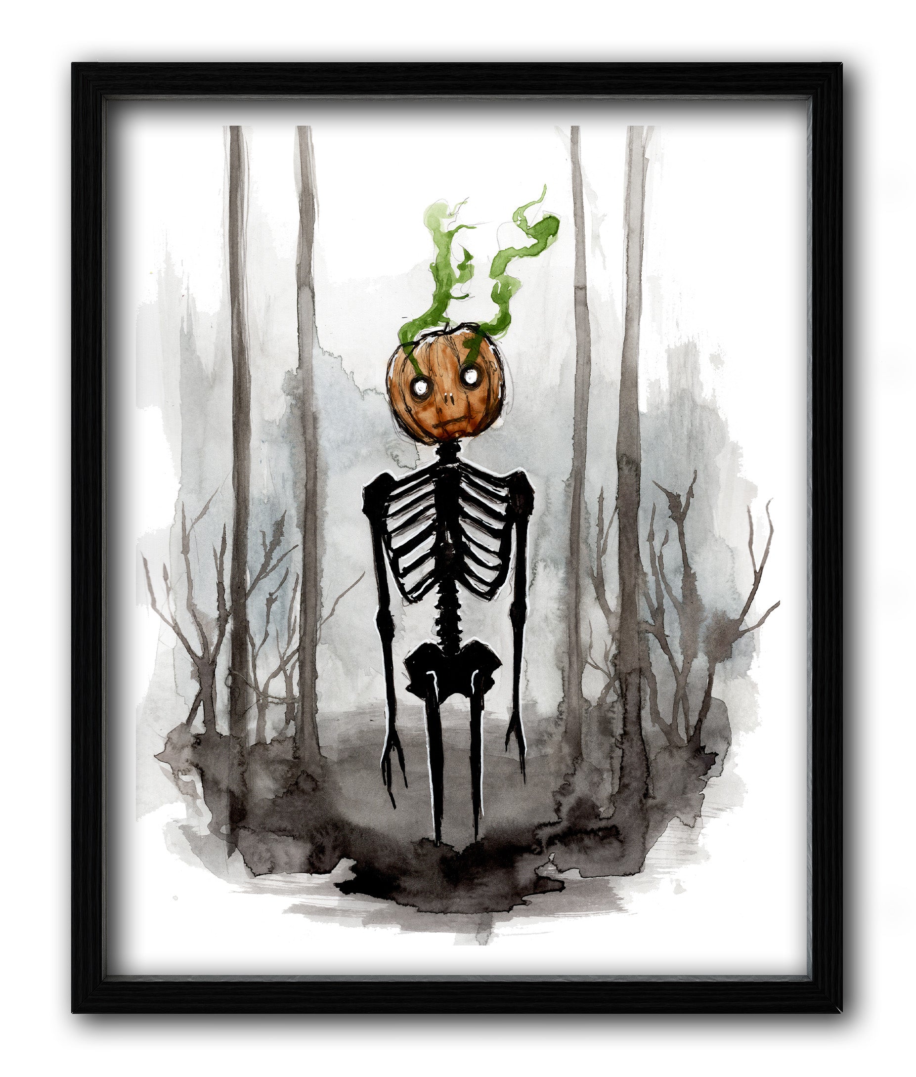 Pumpkin Skellie Print