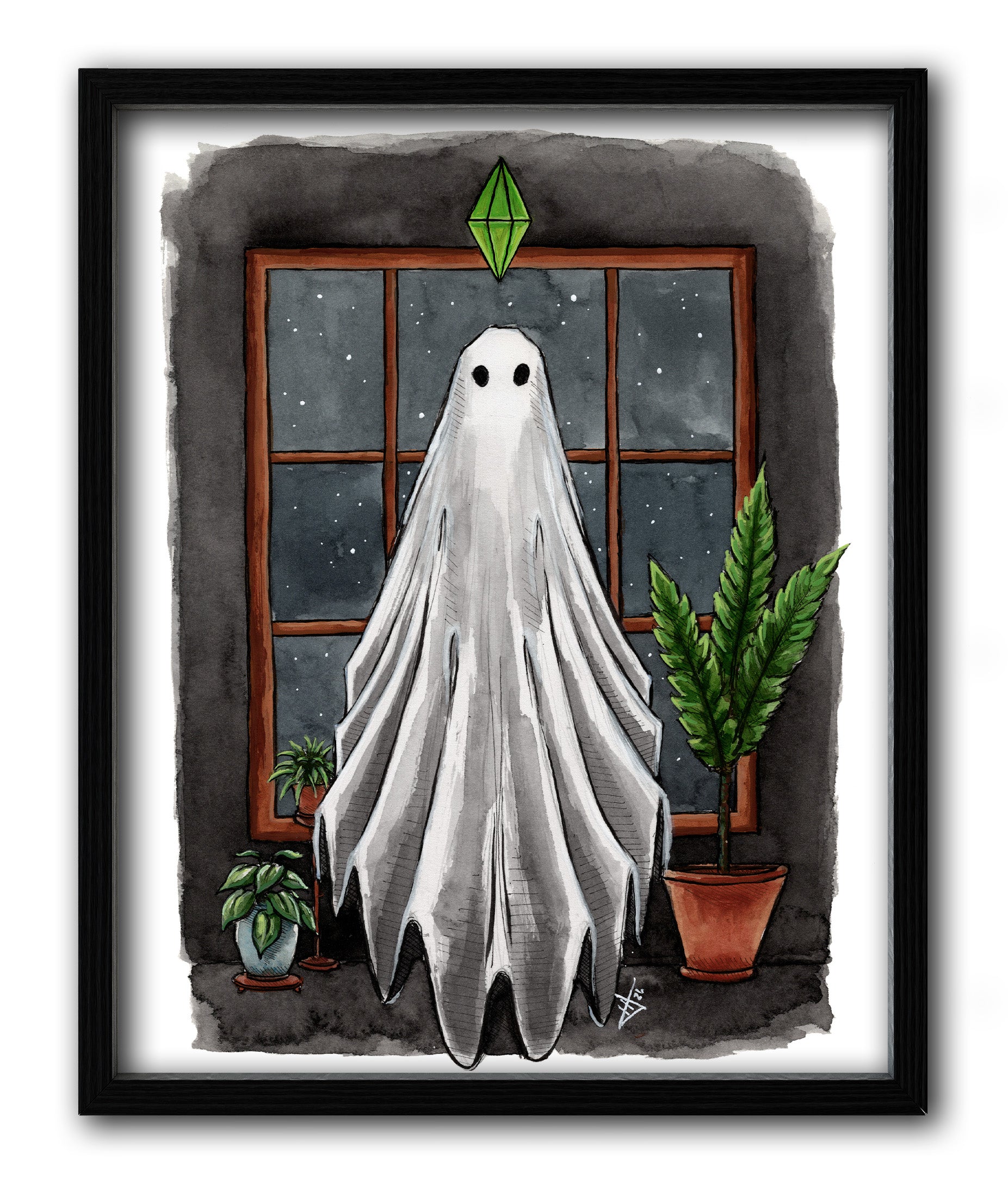 Sim Ghostie Print