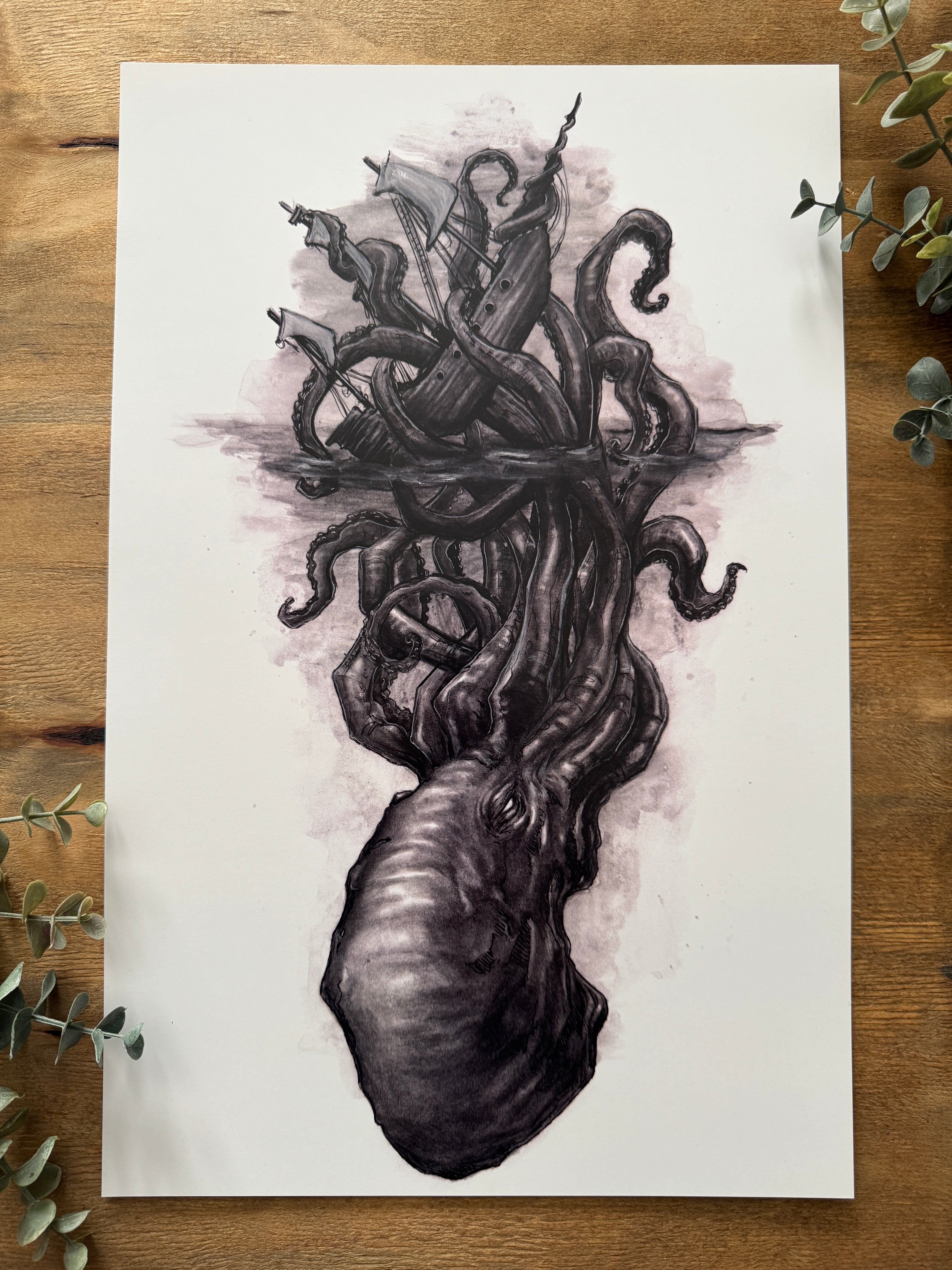 Kraken 11x17 Print