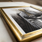 Skeleton Gold Drip Print