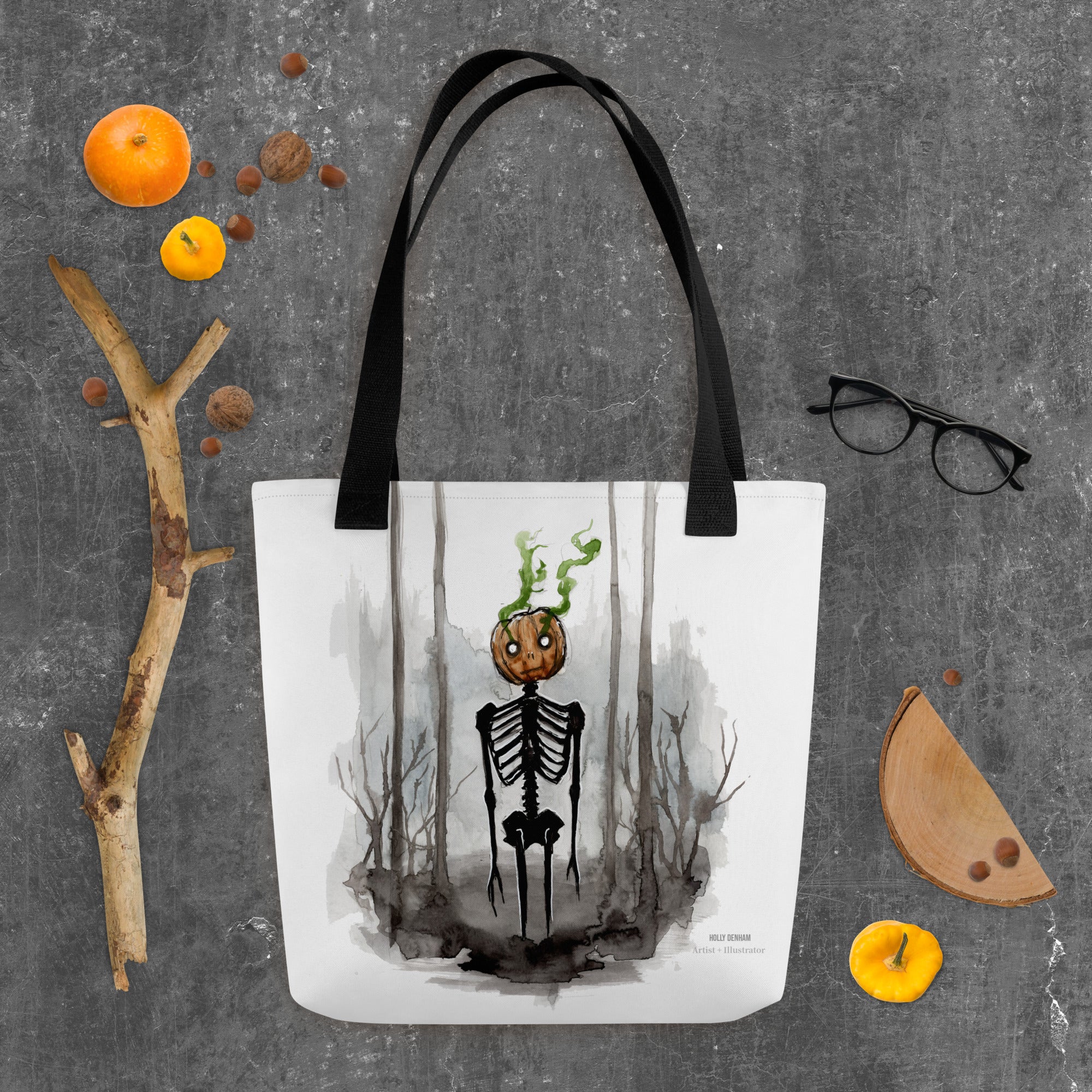 Pumpkin Skellie Tote bag
