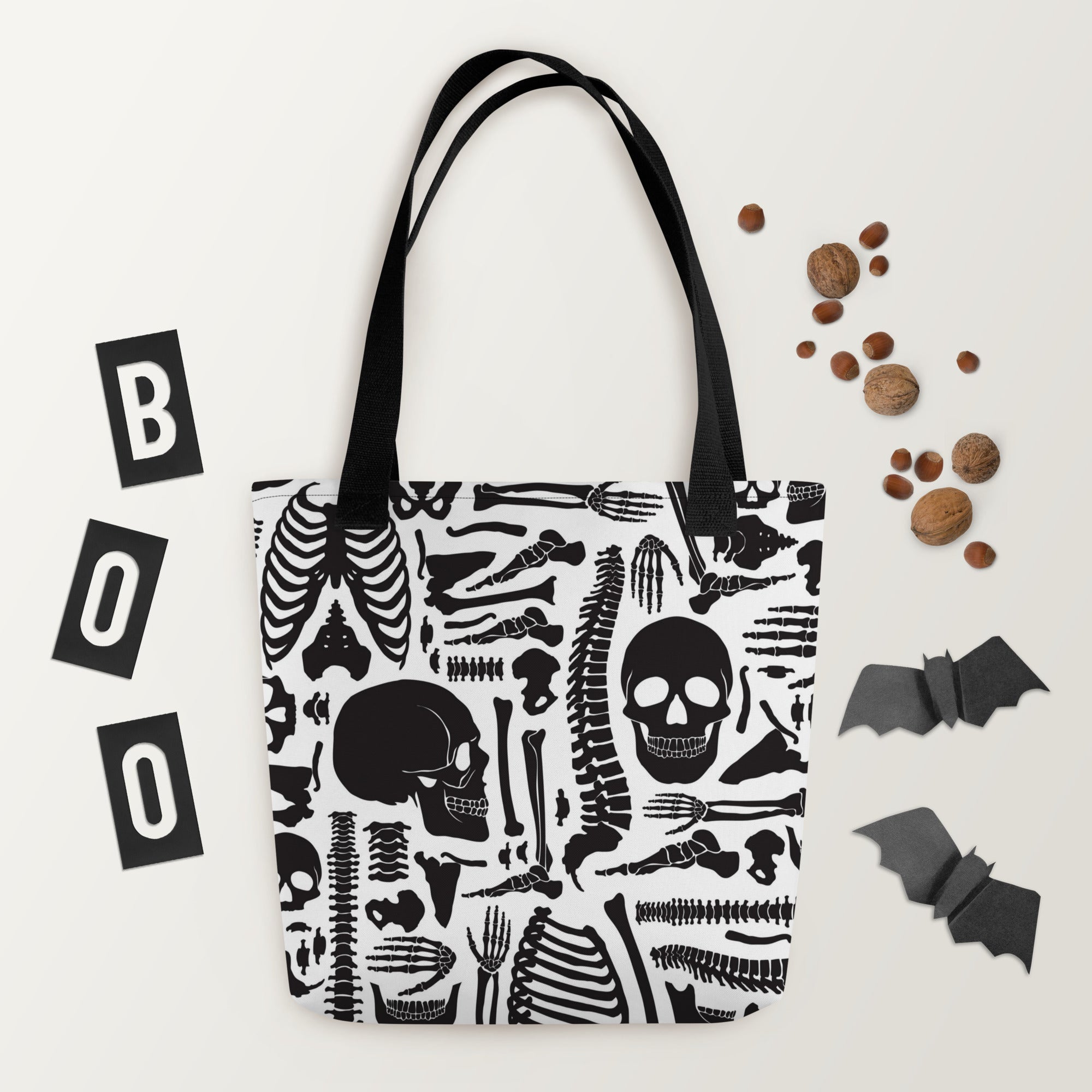 Bones Pattern Tote Bag