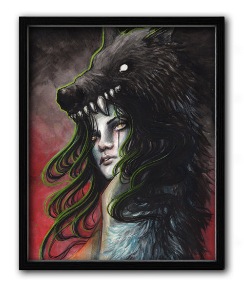 becoming-the-wolf-print-black-frame