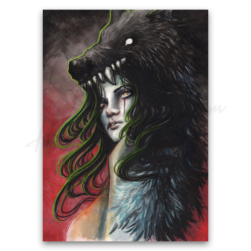 "Becoming the Wolf" Print