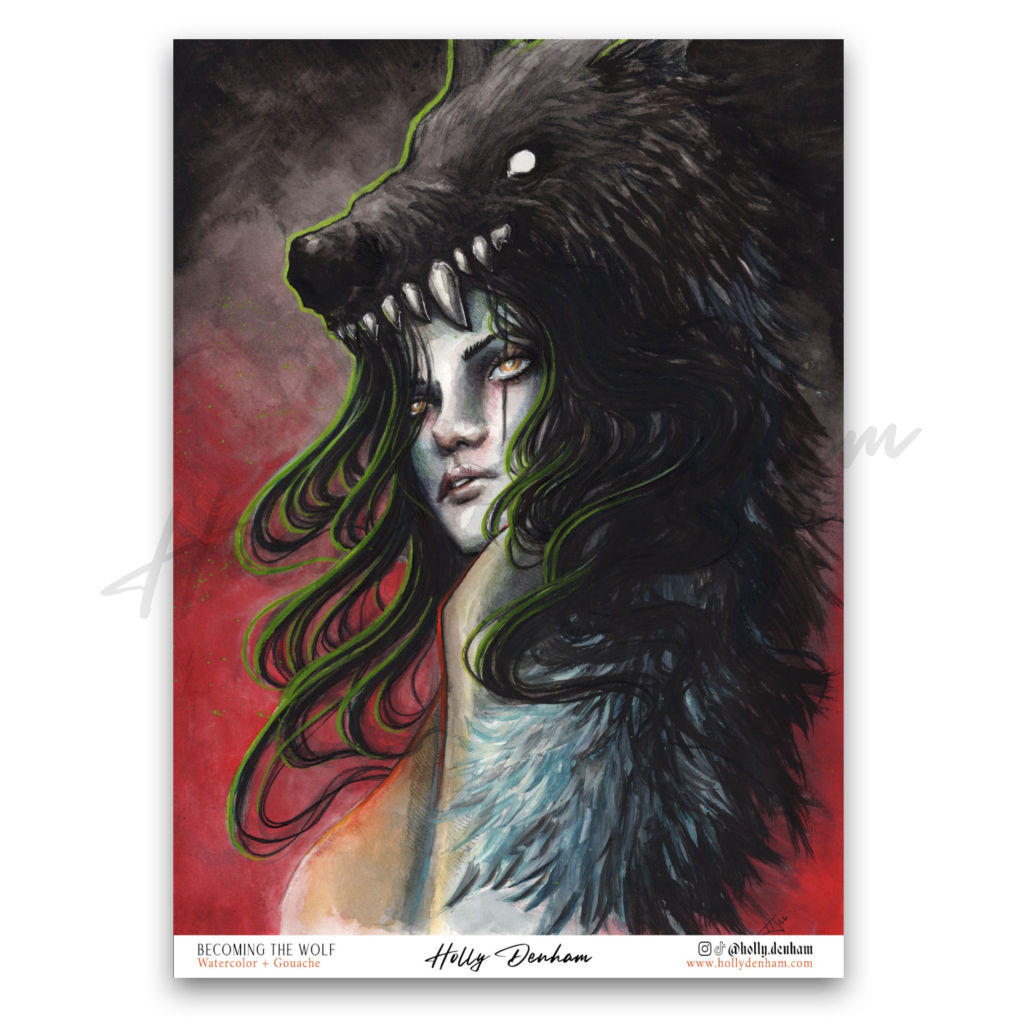 "Becoming the Wolf" Print