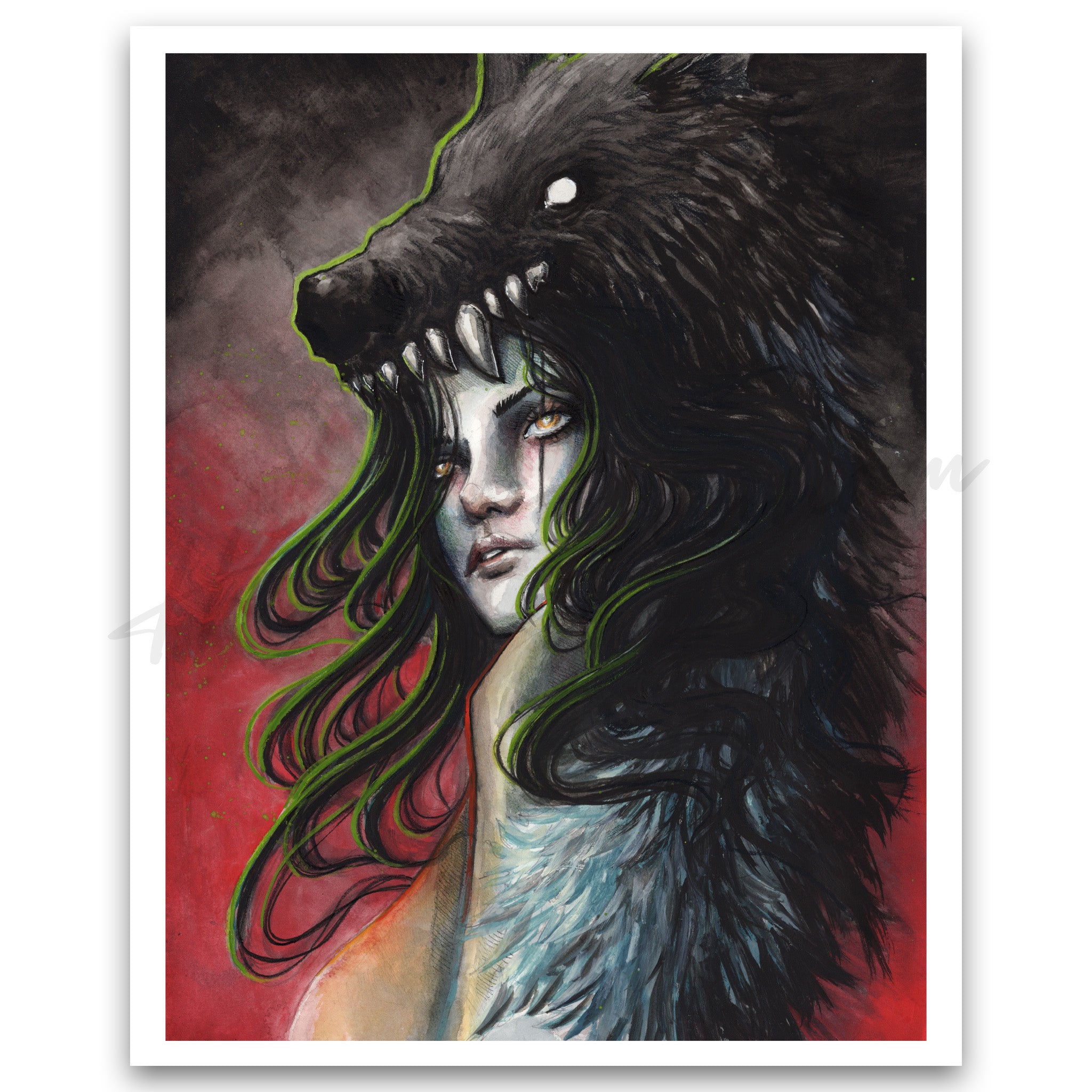 "Becoming the Wolf" Print