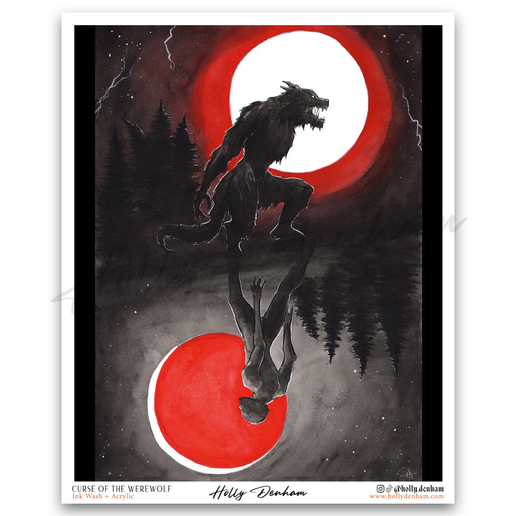 "Curse of the Werewolf" Print
