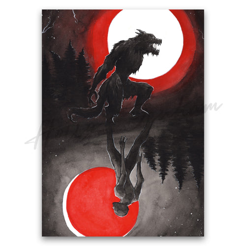 "Curse of the Werewolf" Print