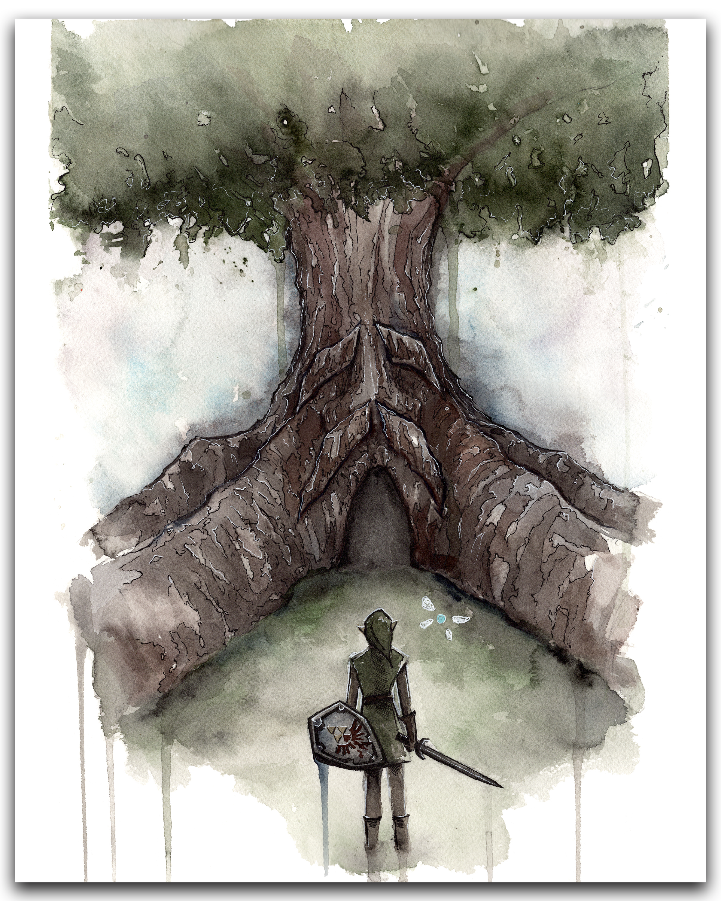 Deku Tree Print
