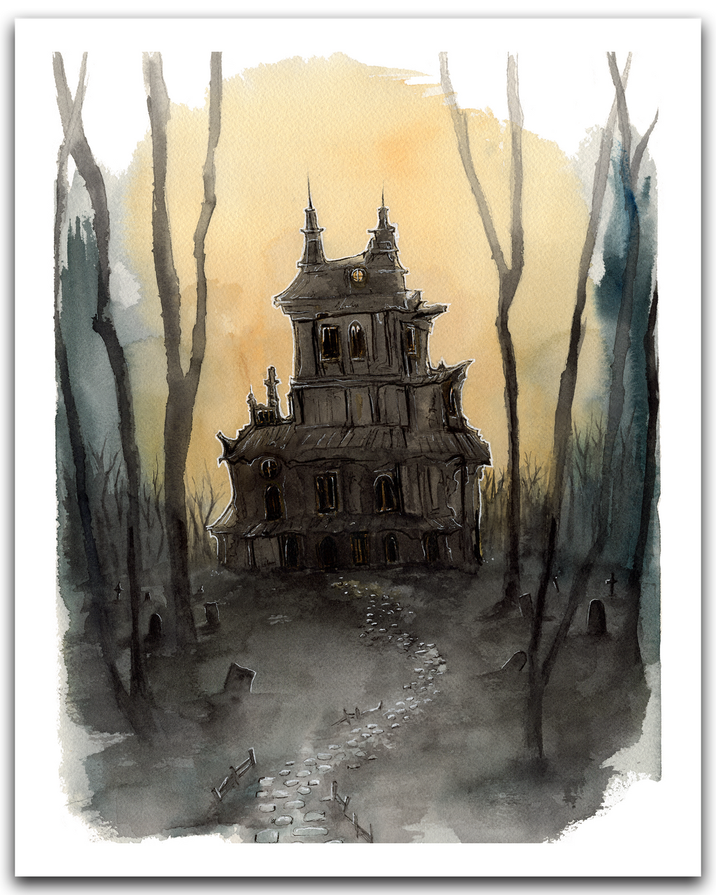 Haunted Manor Print