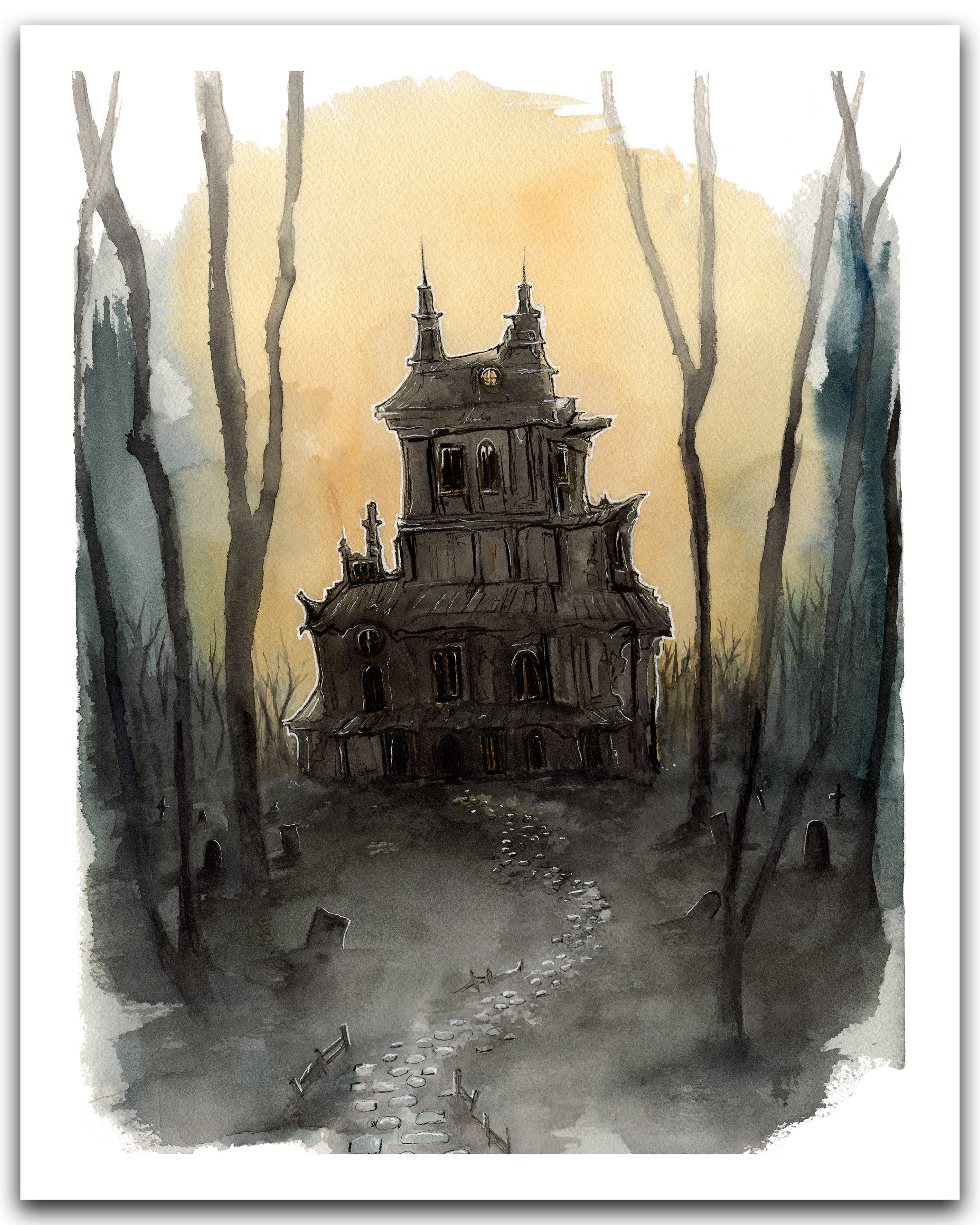 Haunted Manor Print