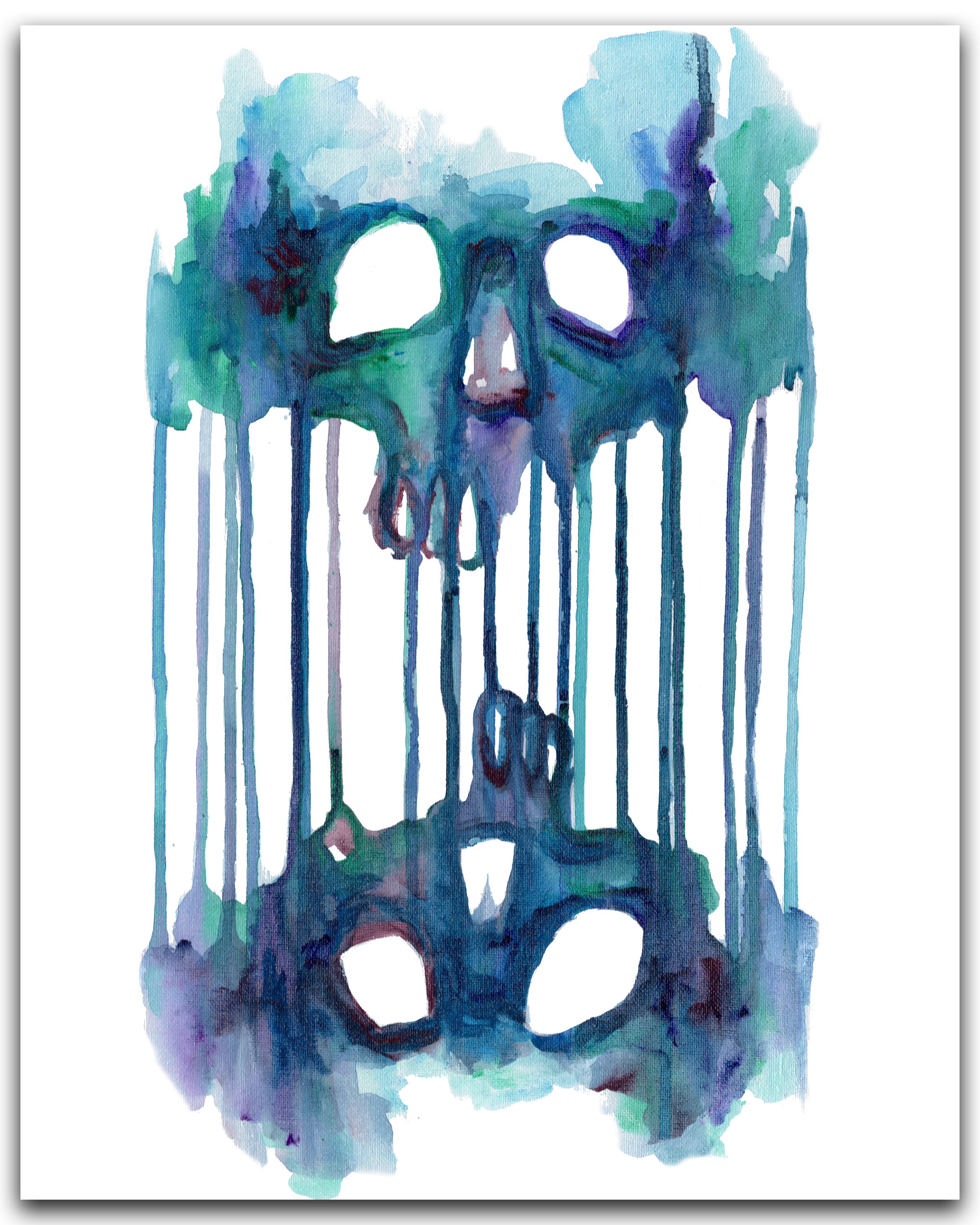 Double Skull Print