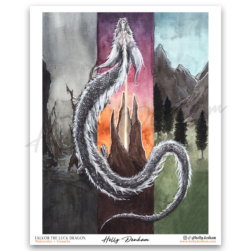"Falkor The Luck Dragon" Print