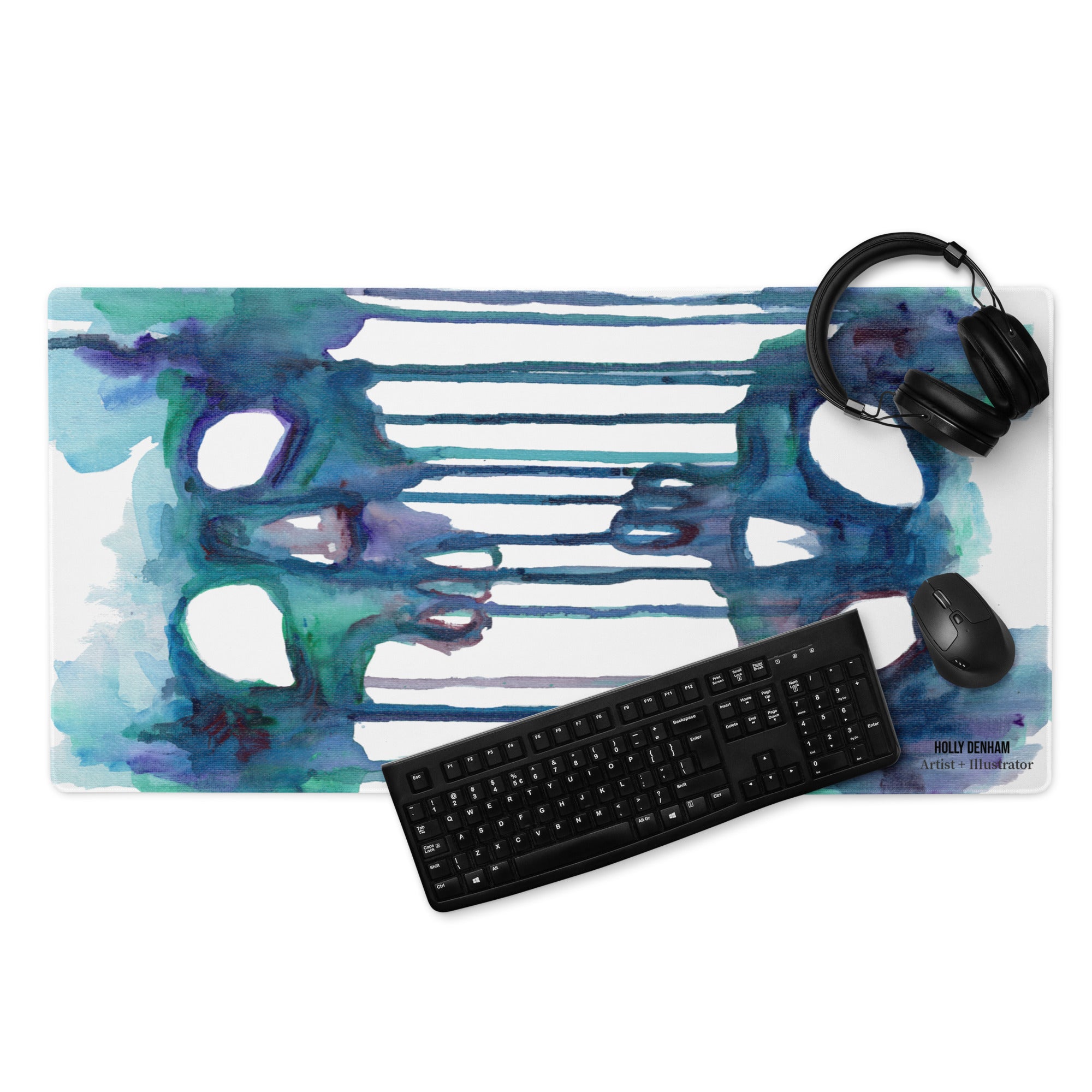 Double Skull Gaming Mouse Pad