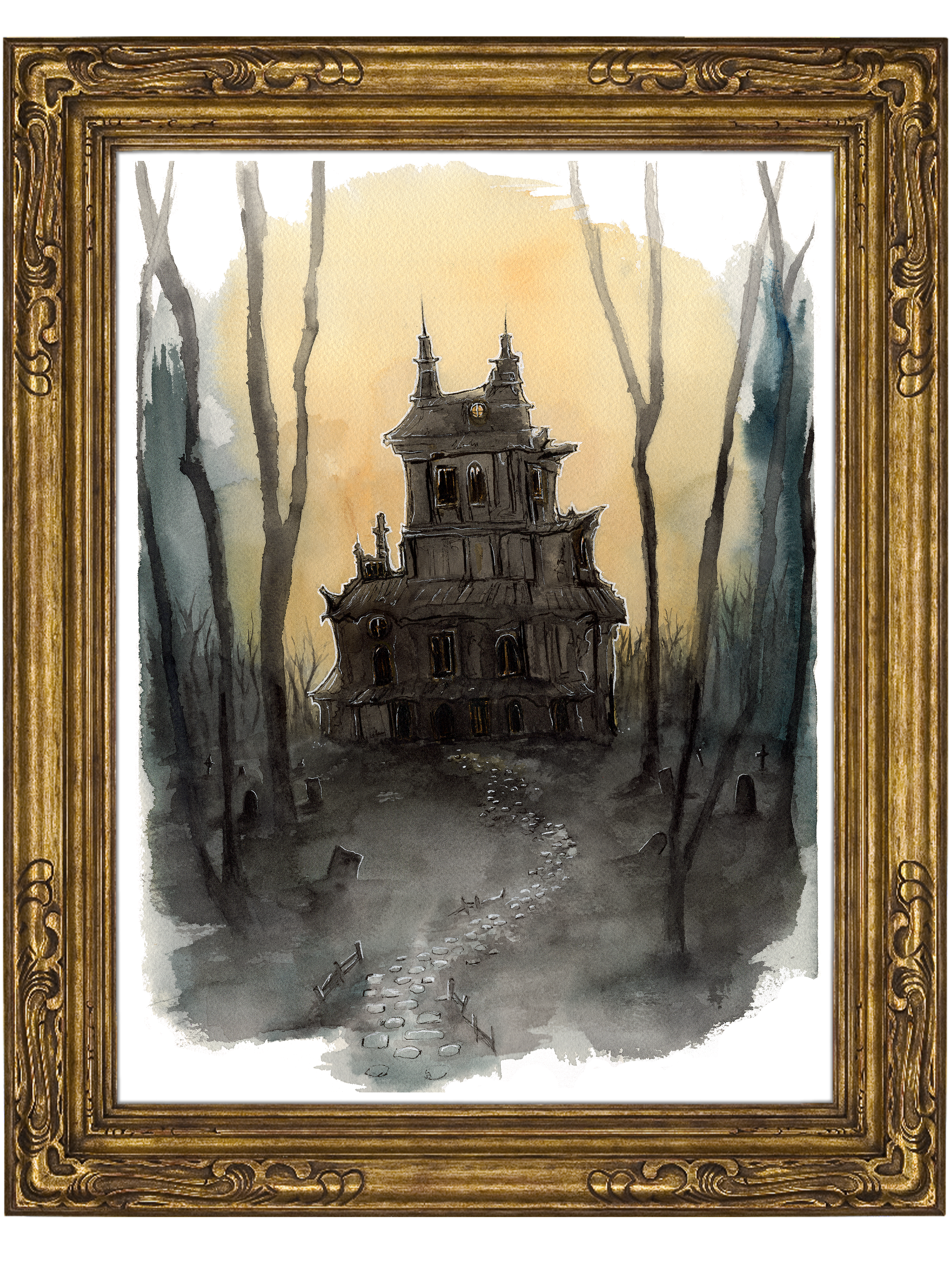 Haunted Manor Print