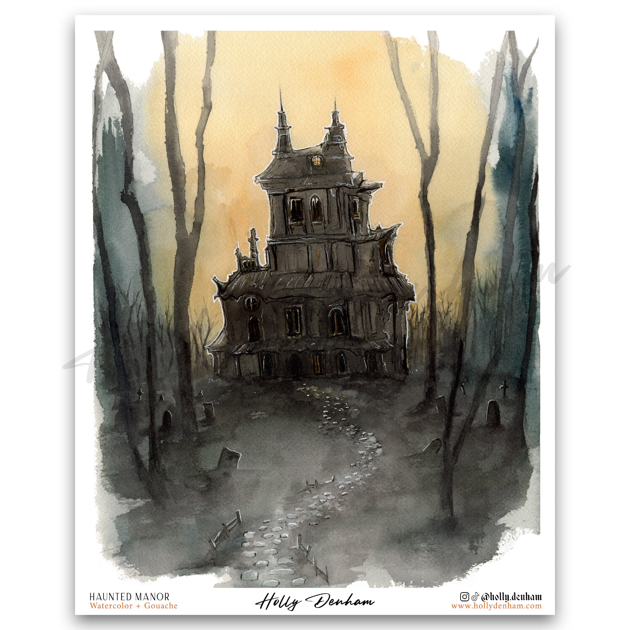 "Haunted Manor" Print