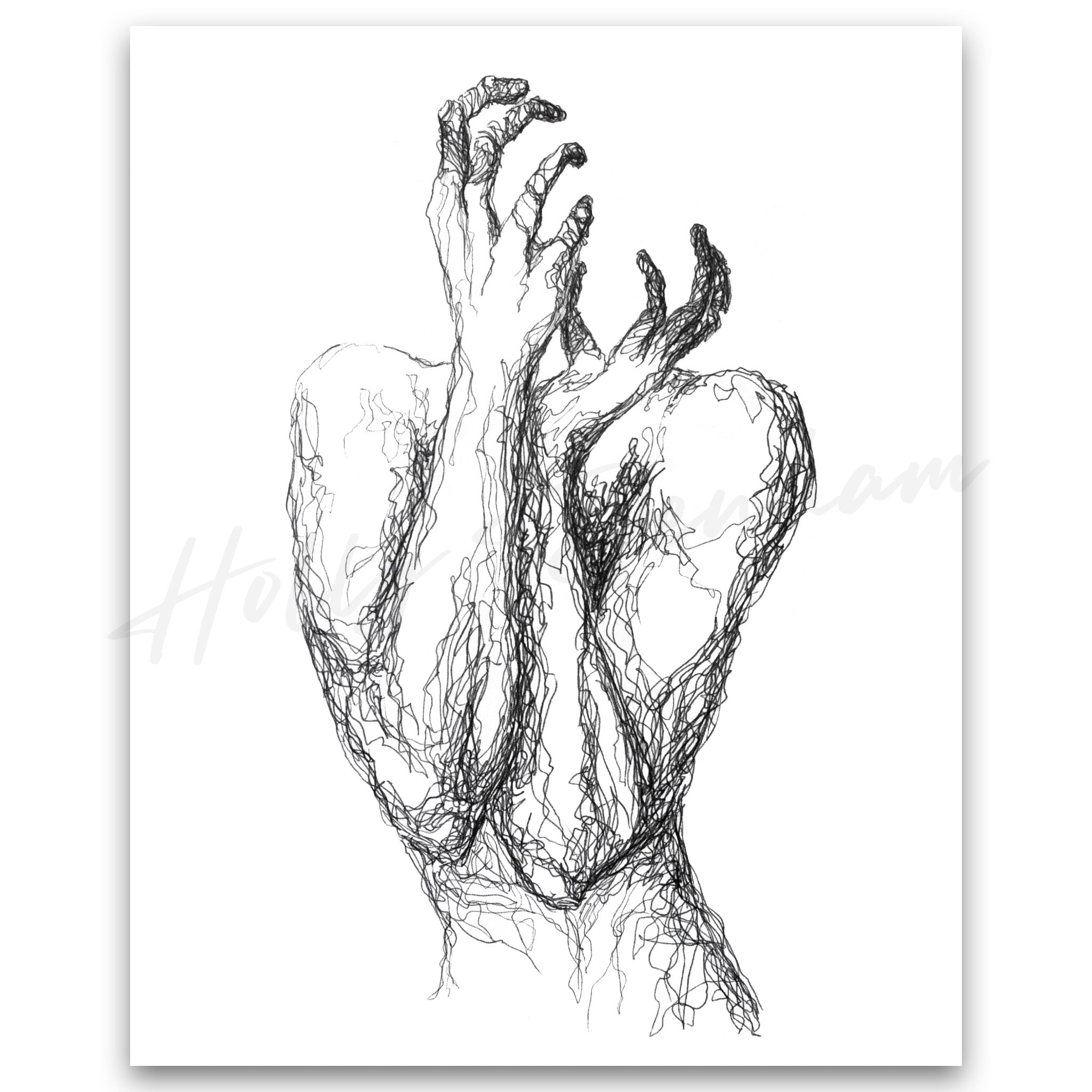 "Lines Portrait" Print