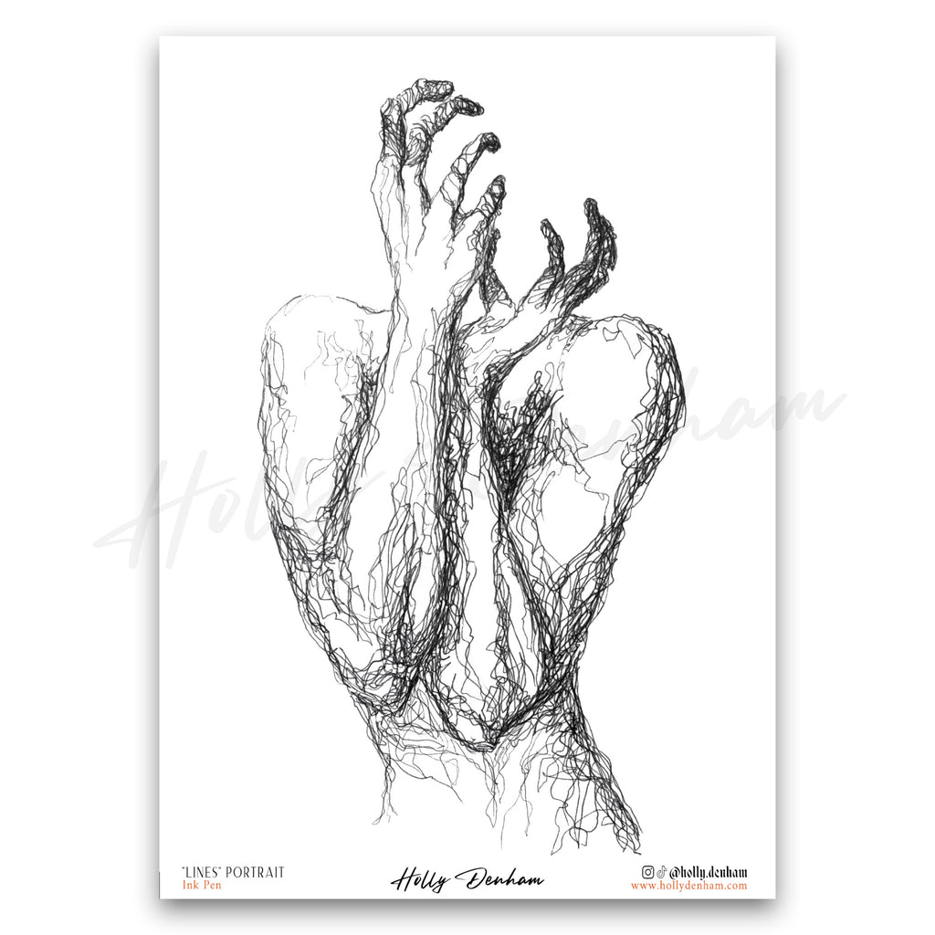 "Lines Portrait" Print