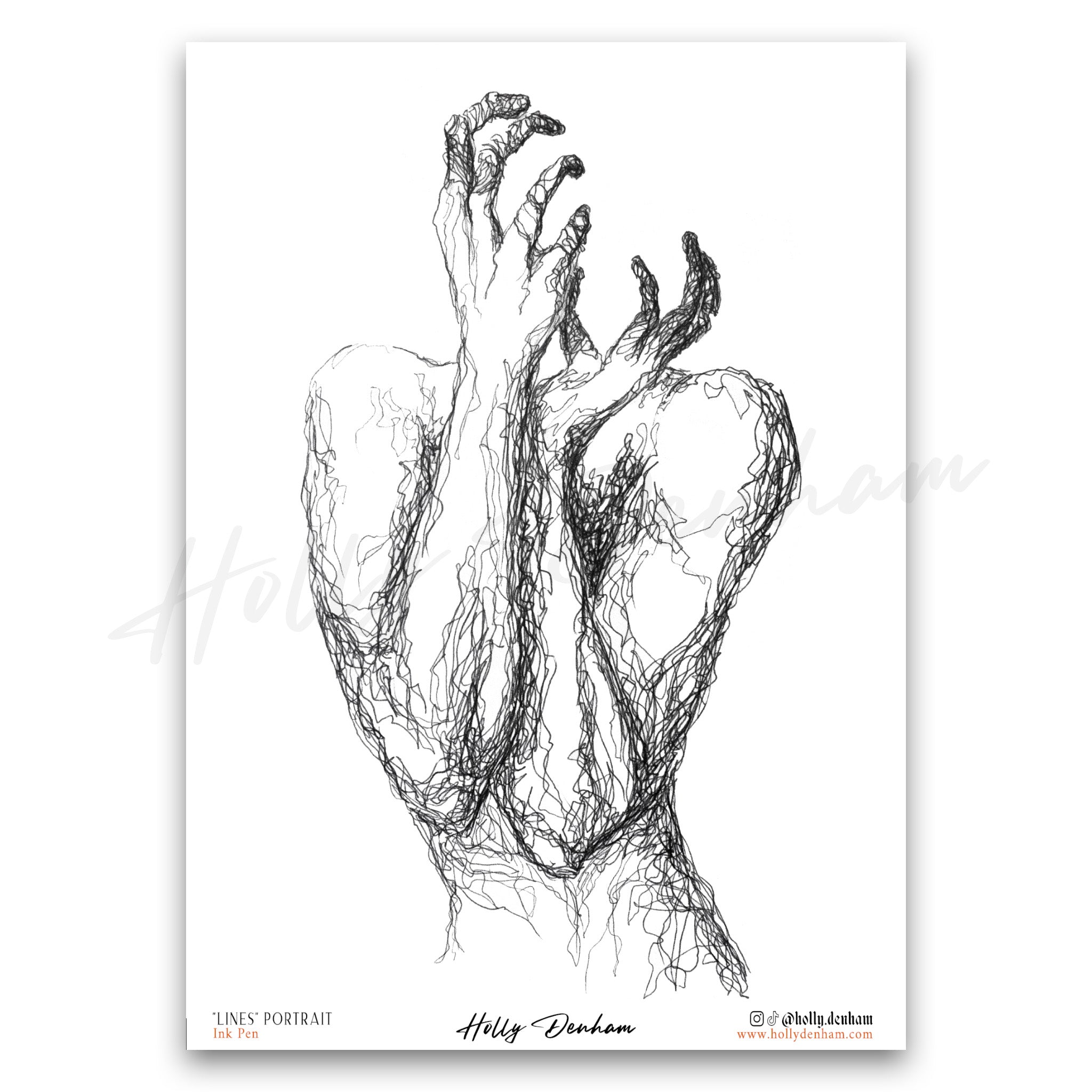 "Lines Portrait" Print