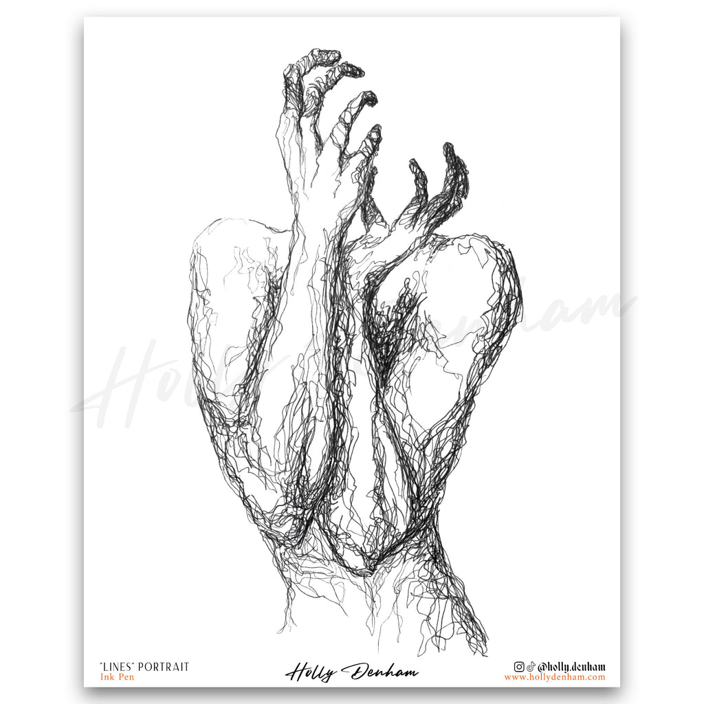"Lines Portrait" Print