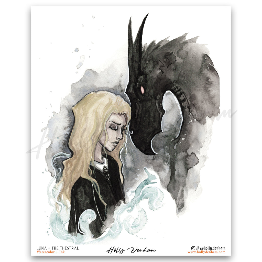 "Luna and the Thestral Print