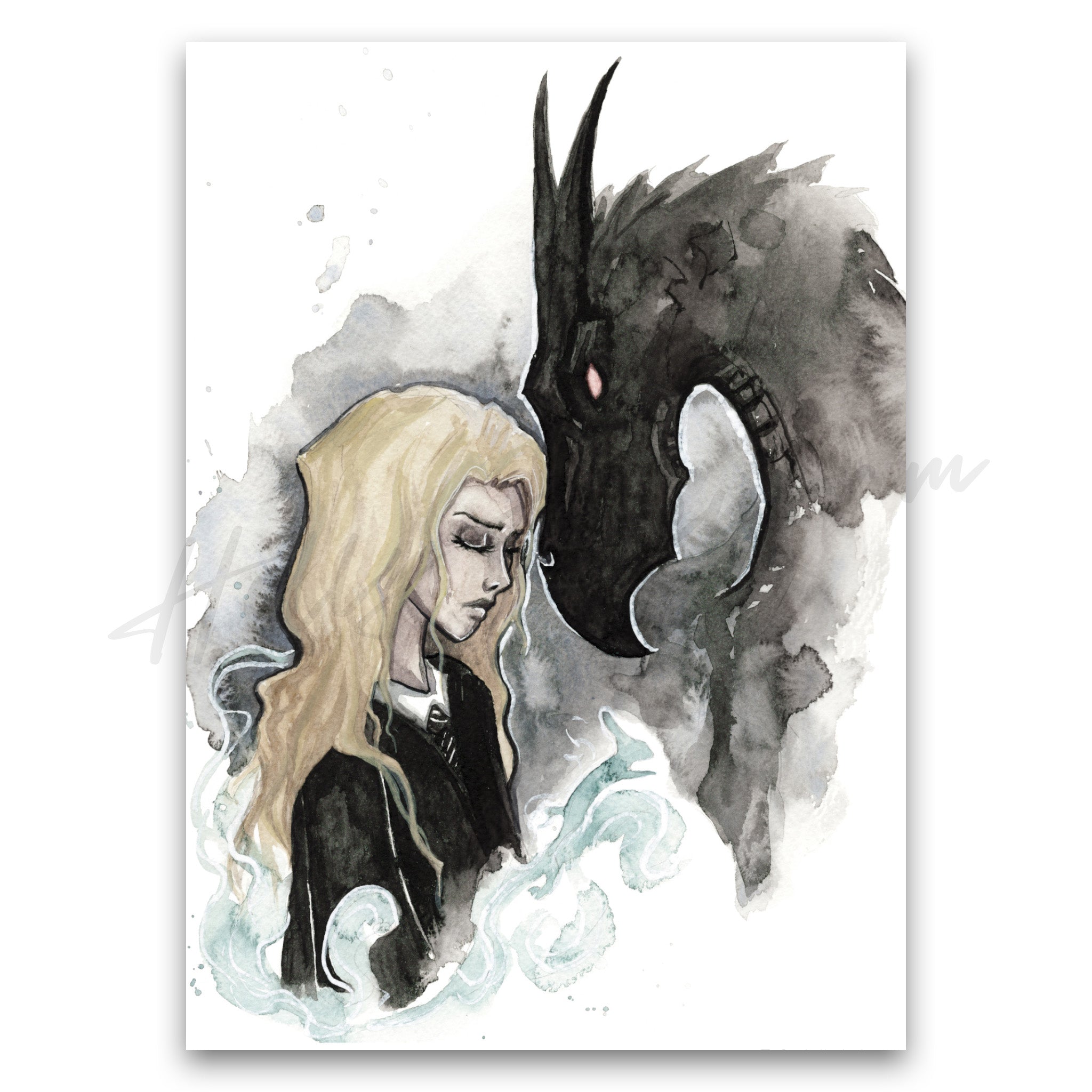 "Luna and the Thestral Print