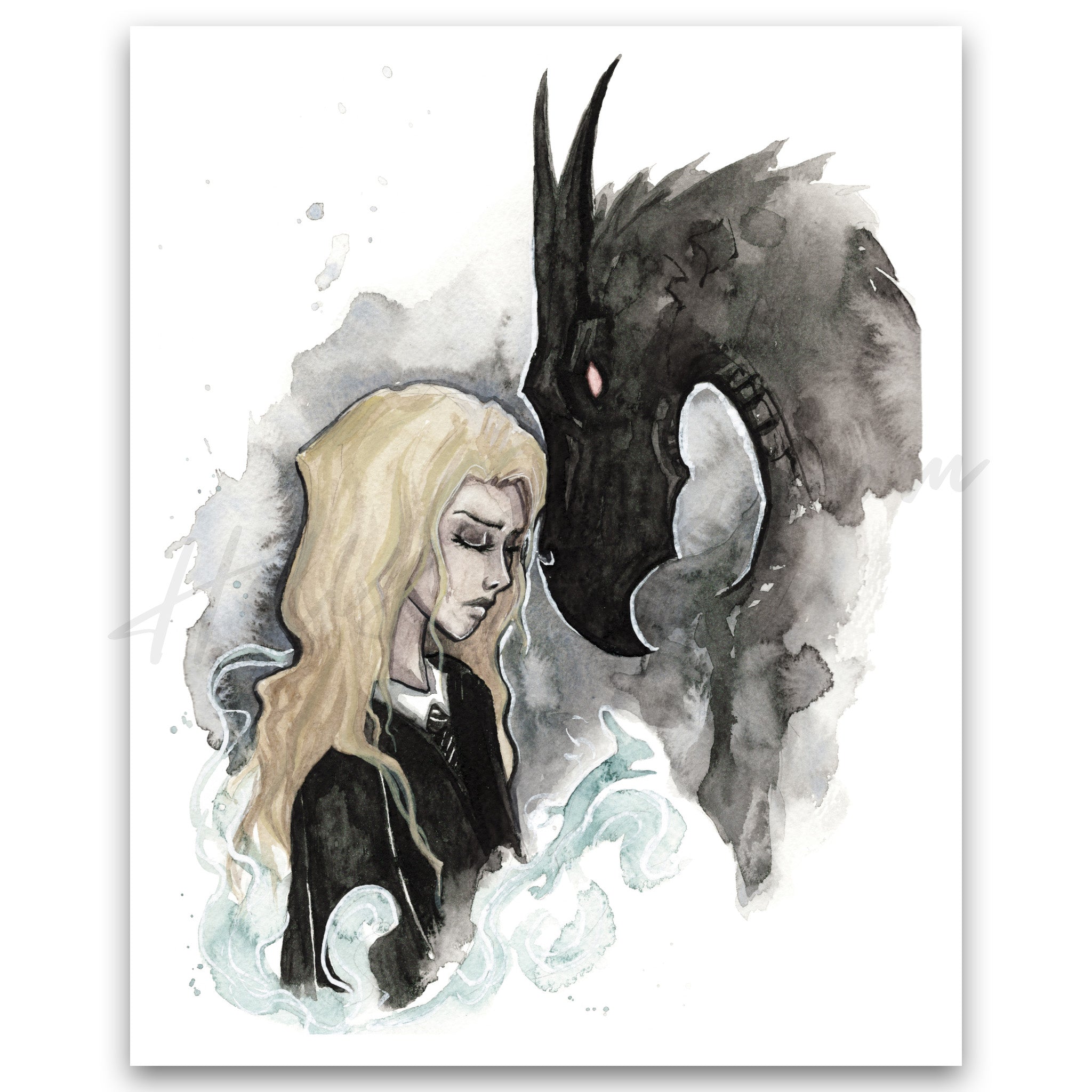 "Luna and the Thestral Print