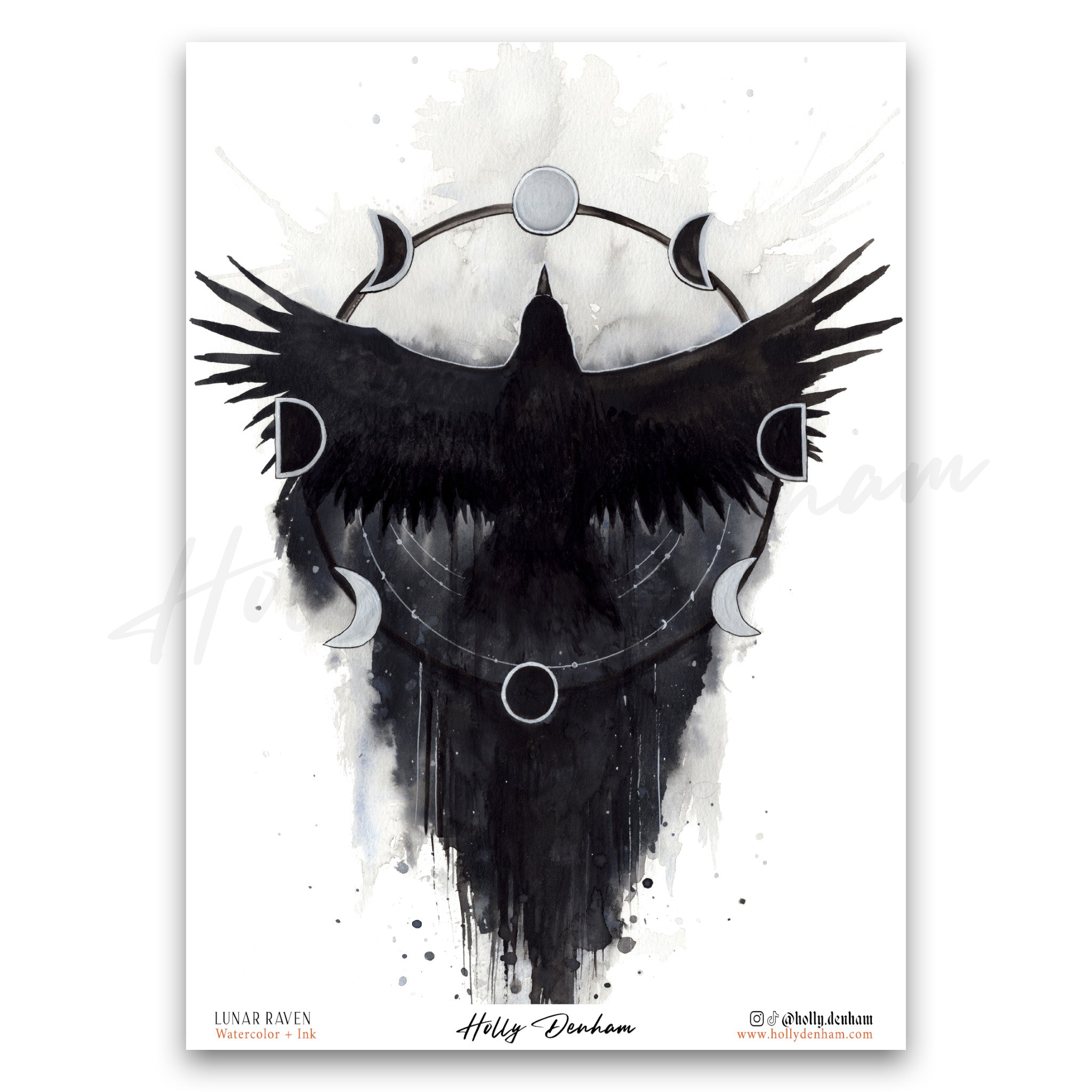 "Lunar Raven" Print