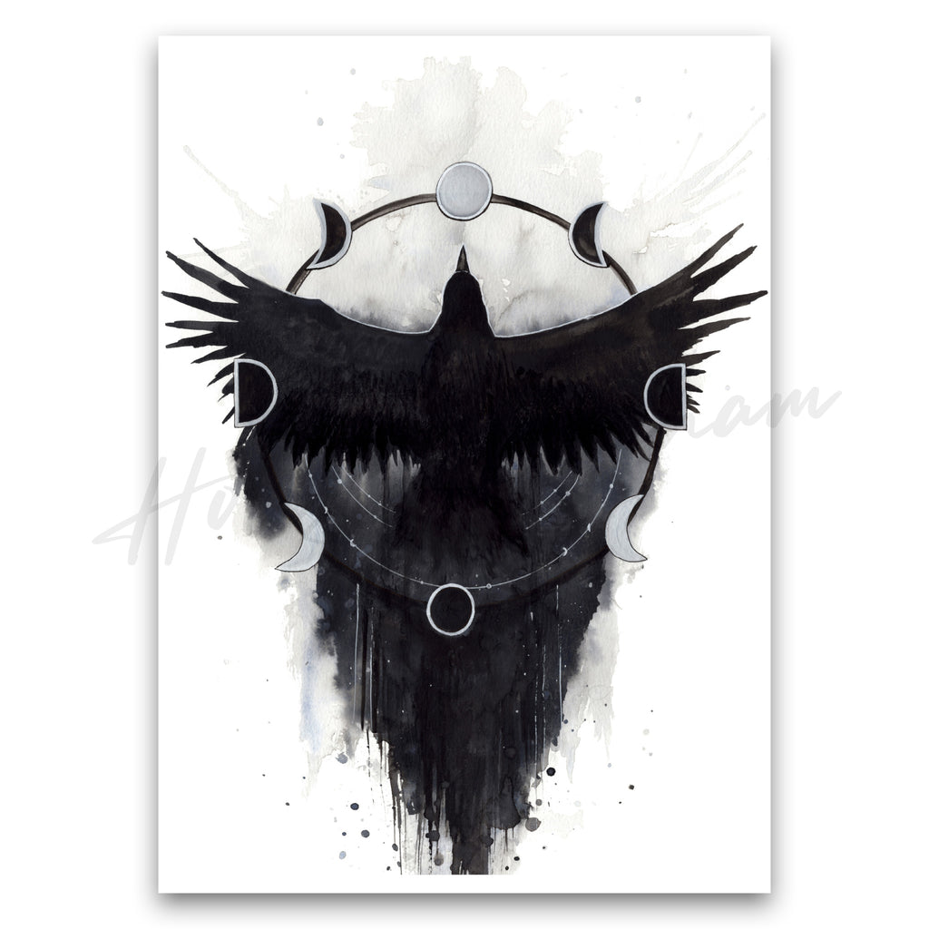 "Lunar Raven" Print