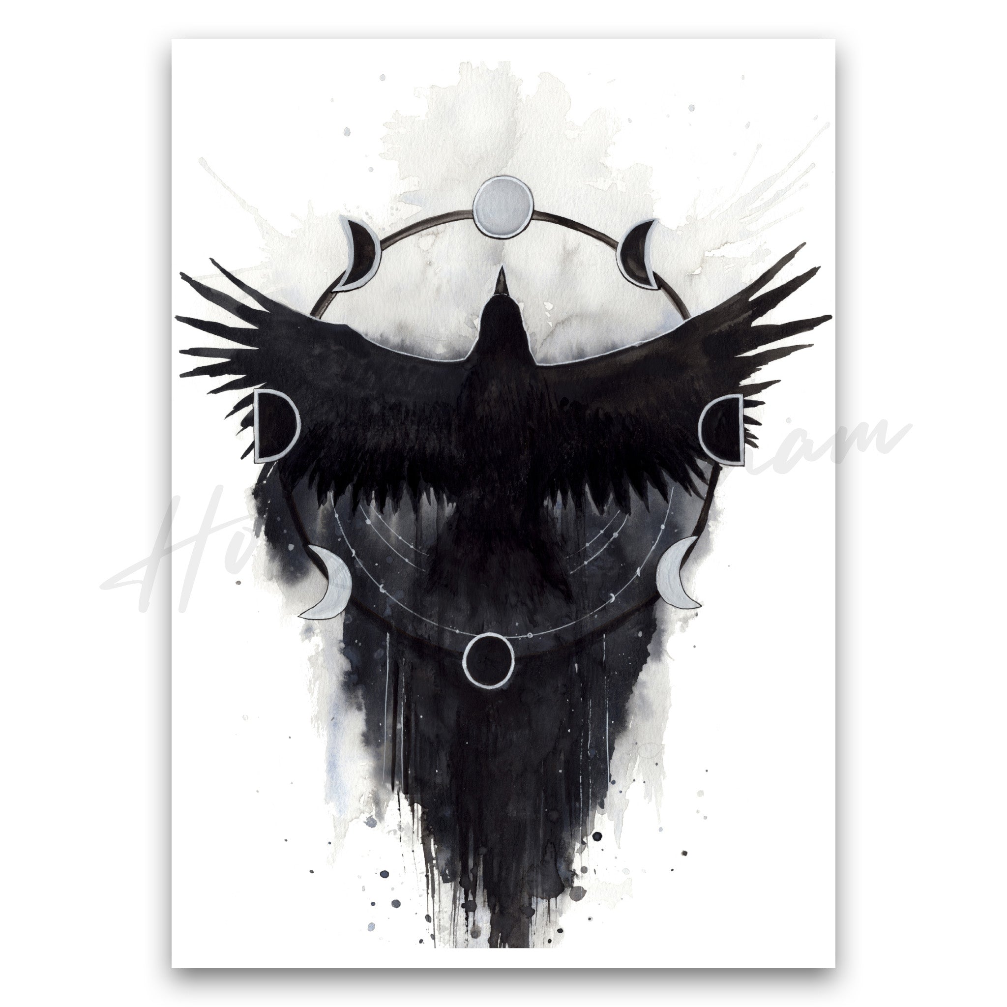 "Lunar Raven" Print
