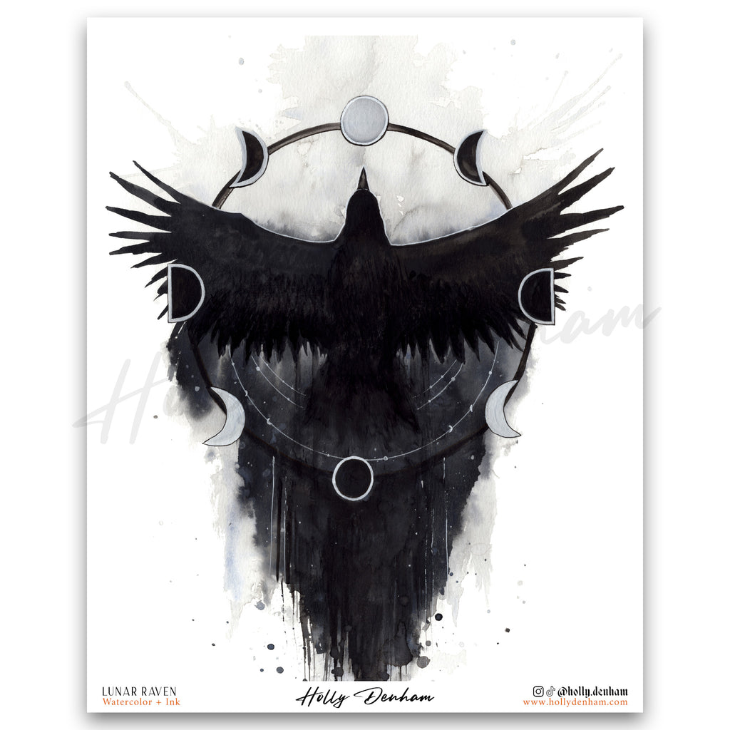"Lunar Raven" Print