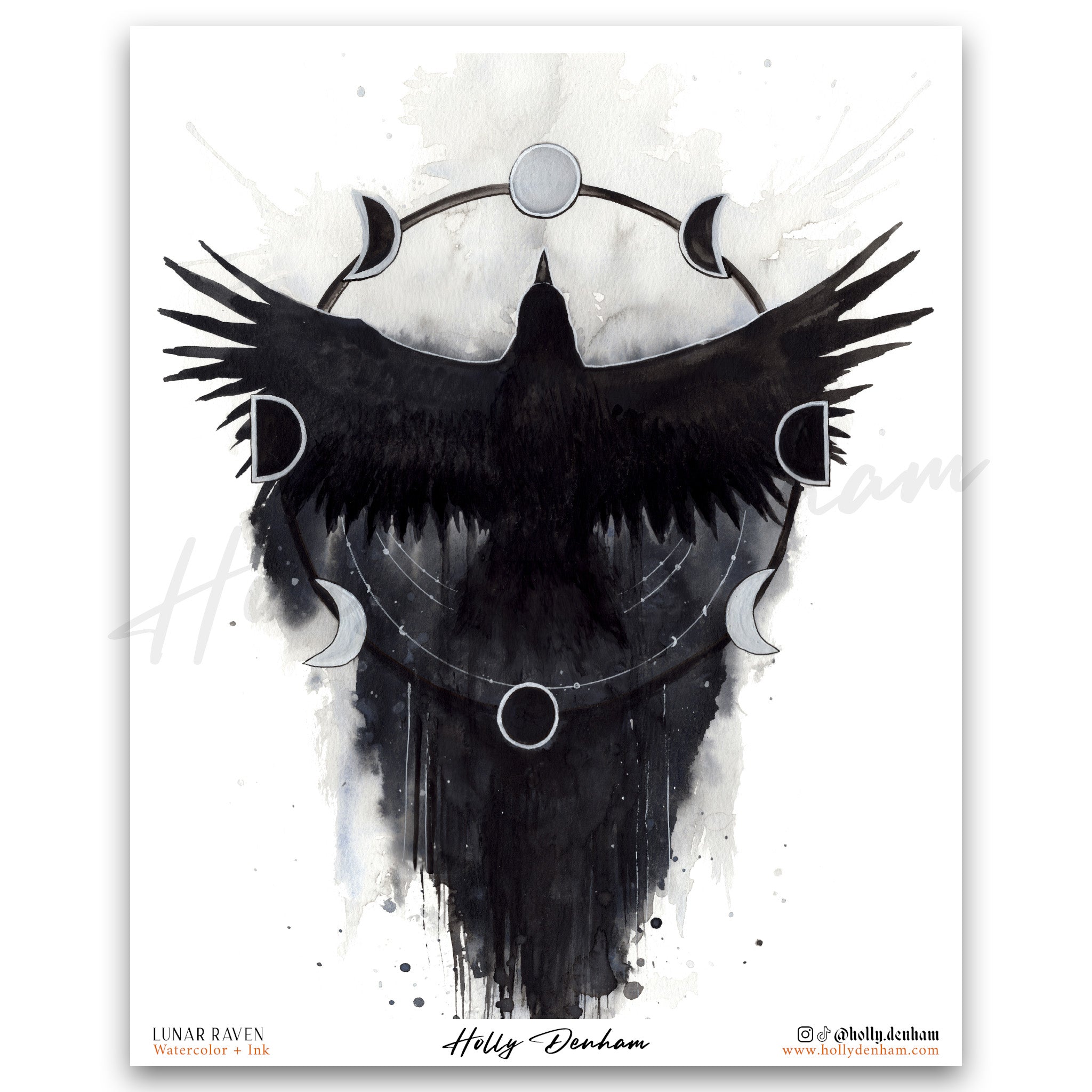 "Lunar Raven" Print