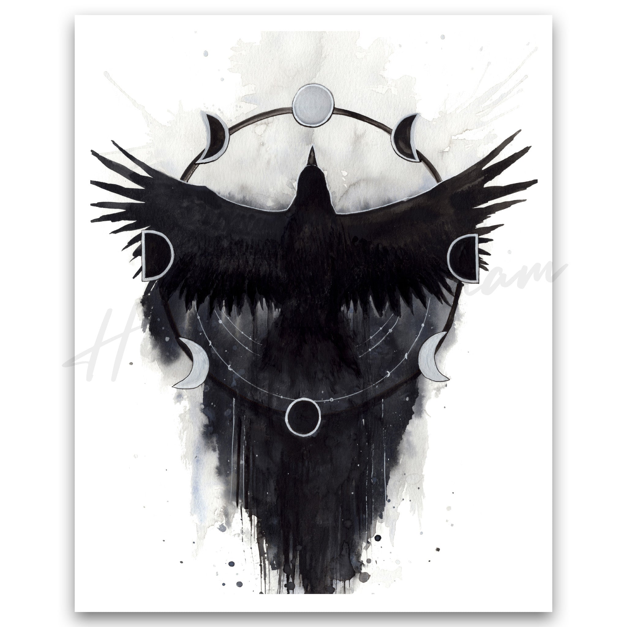 "Lunar Raven" Print