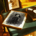 Poe and The Raven Print