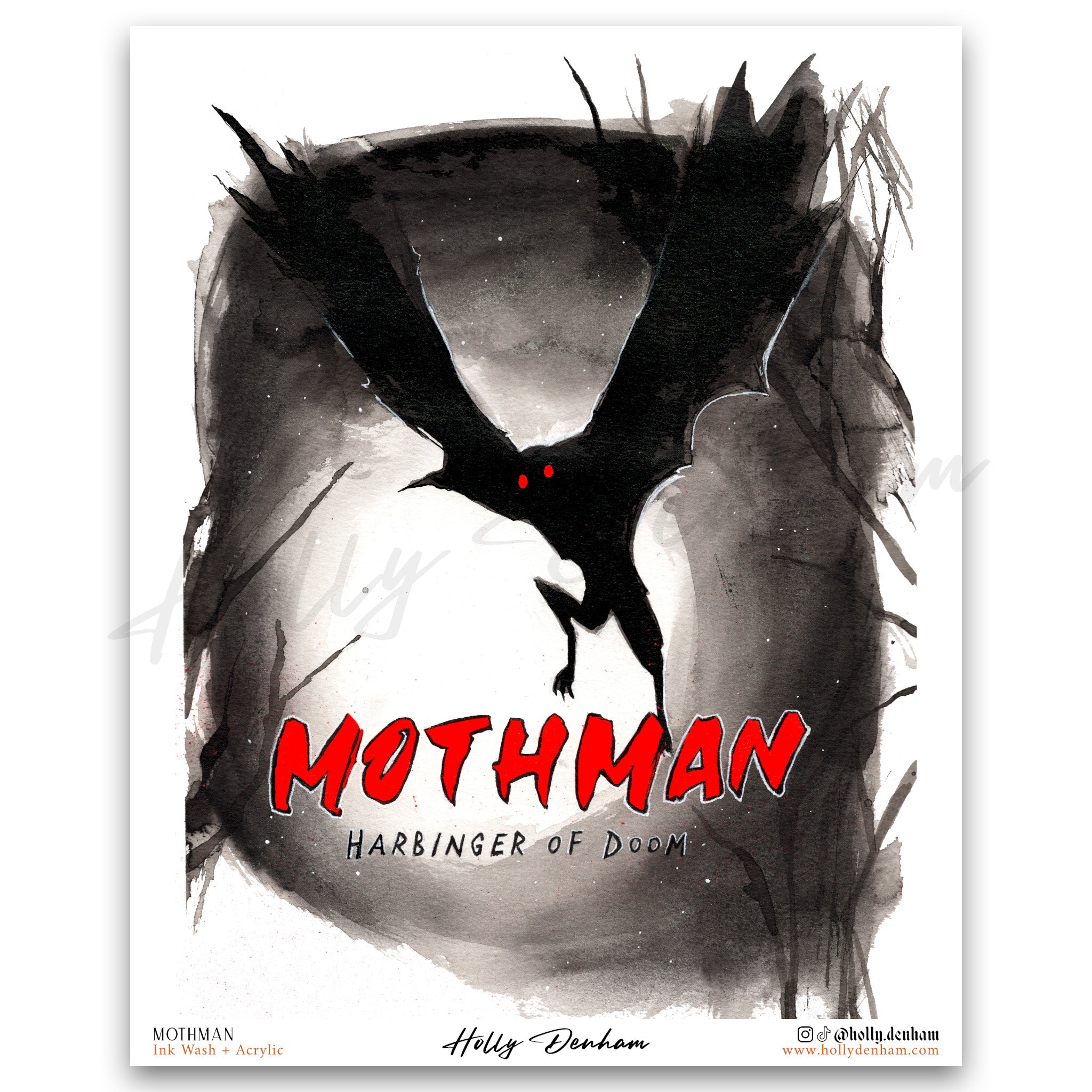 "Mothman" Print